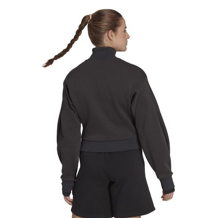 Women Boa Sweatshirt, Black, A901_ONE, large image number 5