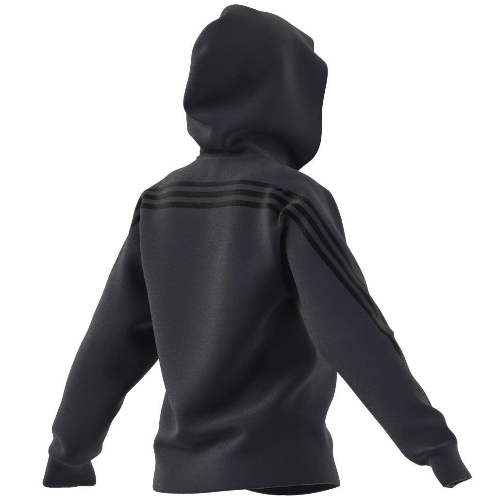 adidas Sportswear Future Icons 3-Stripes Hooded Track Top, Blue, A901_ONE, large image number 7