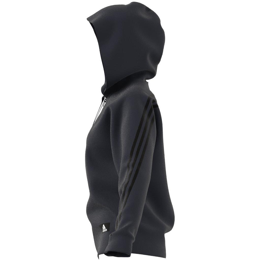 adidas Sportswear Future Icons 3-Stripes Hooded Track Top, Blue, A901_ONE, large image number 13