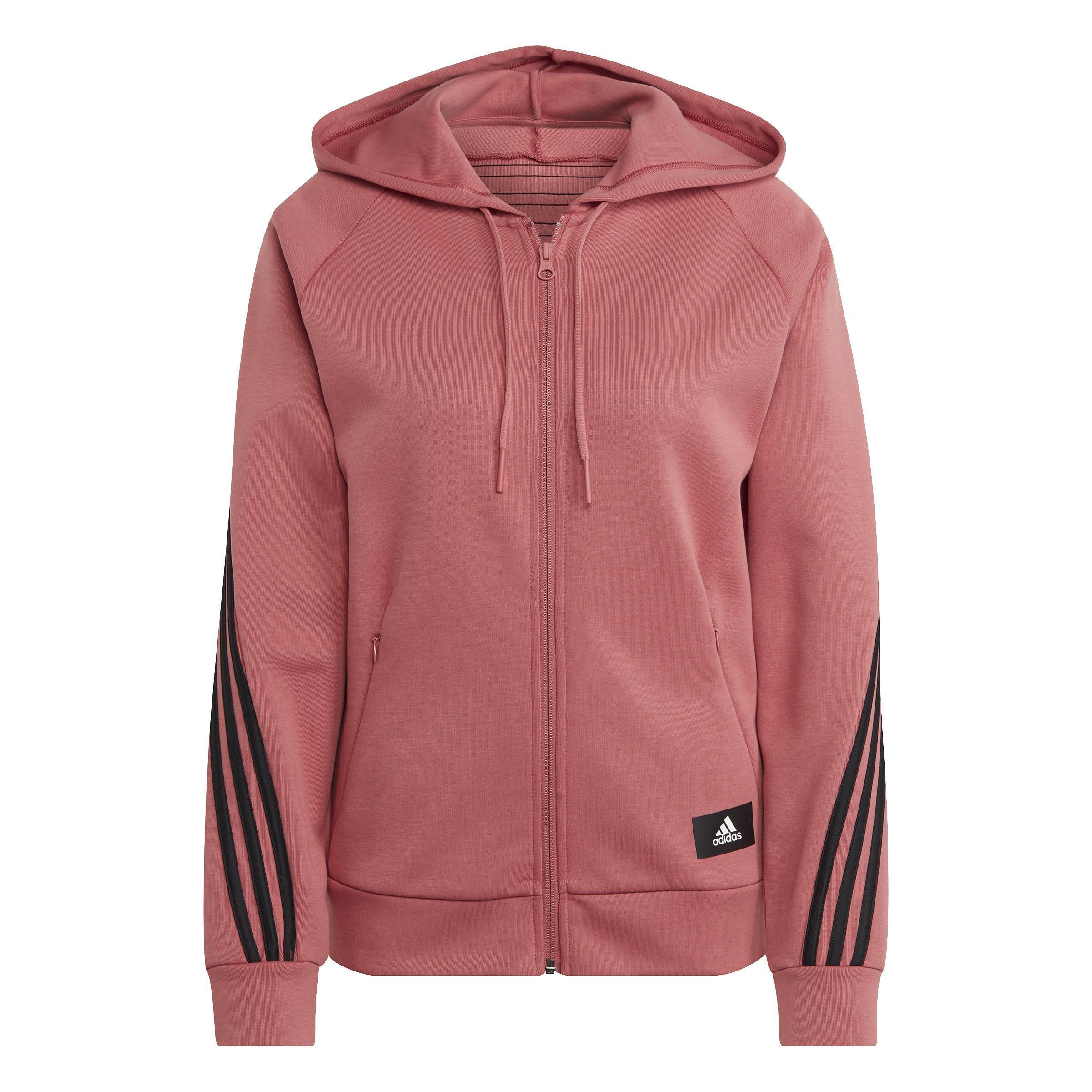 adidas Sportswear Future Icons 3-Stripes Hooded Track Top, Red, A901_ONE, large image number 2