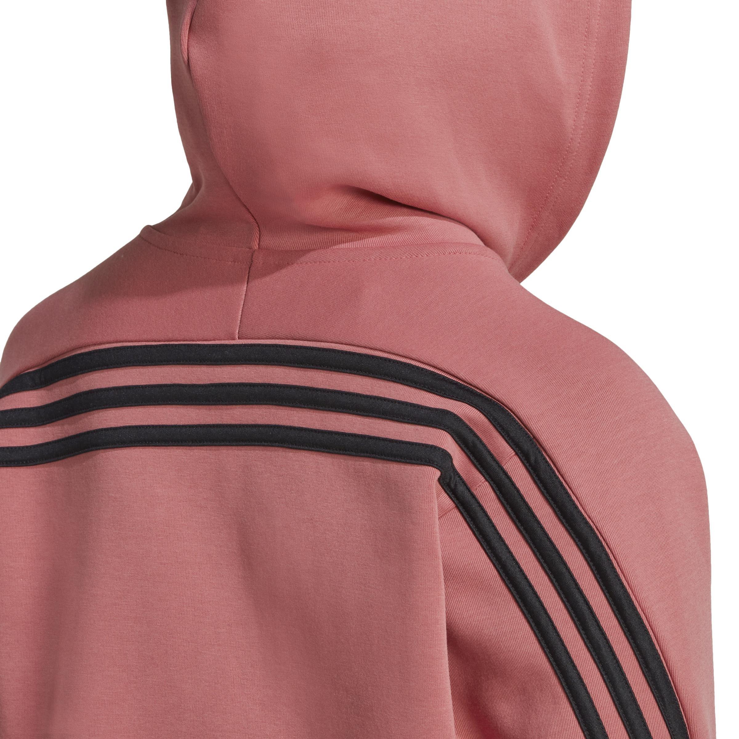 adidas Sportswear Future Icons 3-Stripes Hooded Track Top, Red, A901_ONE, large image number 5