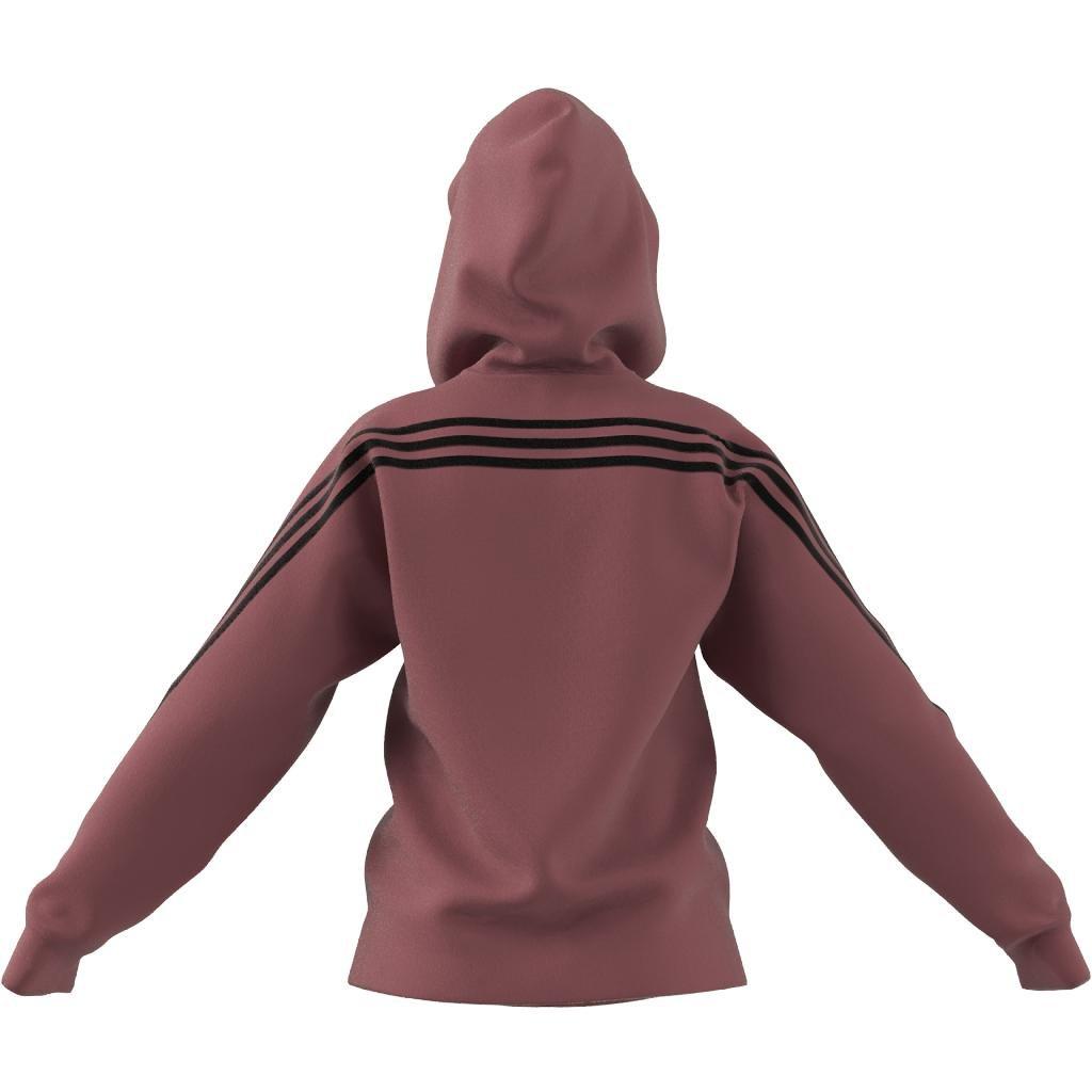 adidas Sportswear Future Icons 3-Stripes Hooded Track Top, Red, A901_ONE, large image number 9