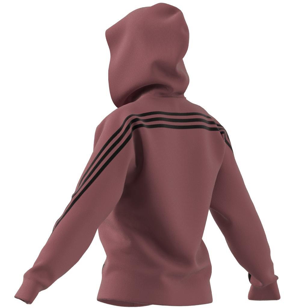 adidas Sportswear Future Icons 3-Stripes Hooded Track Top, Red, A901_ONE, large image number 11