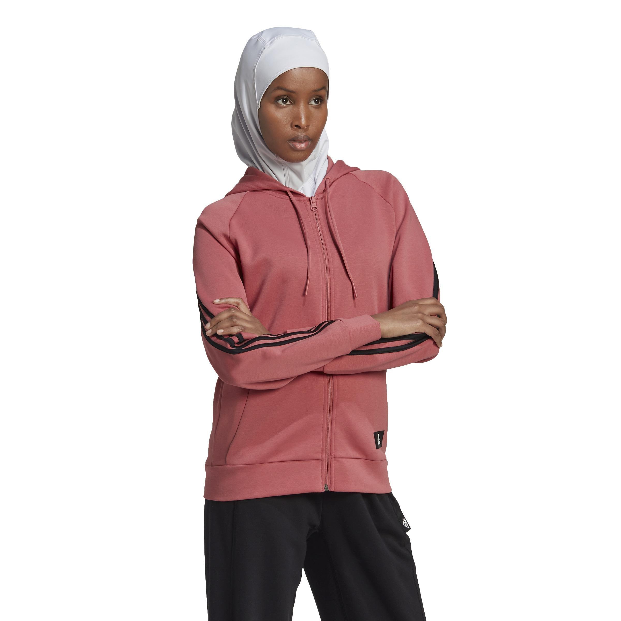 adidas Sportswear Future Icons 3-Stripes Hooded Track Top, Red, A901_ONE, large image number 12