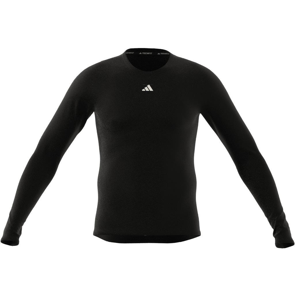 Techfit Training Long-Sleeve Top, Black, A901_ONE, large image number 4