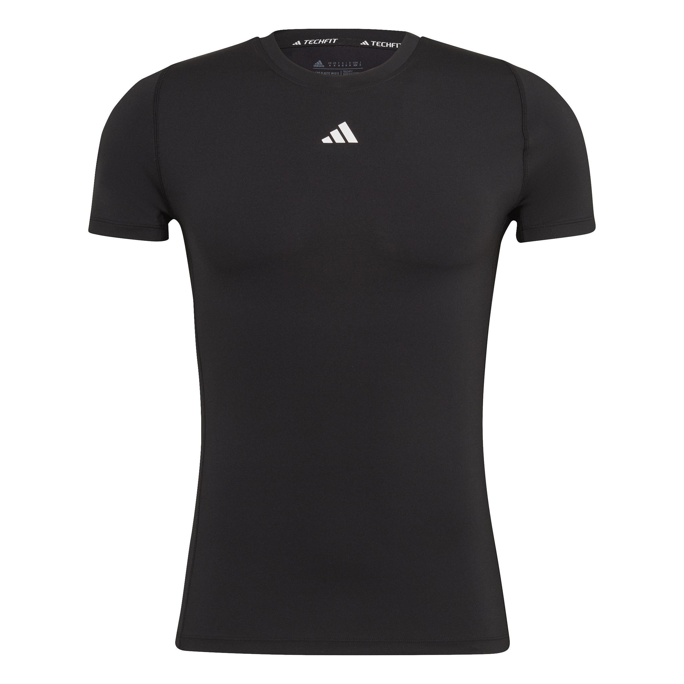 Techfit Training T-Shirt, Black, A901_ONE, large image number 0