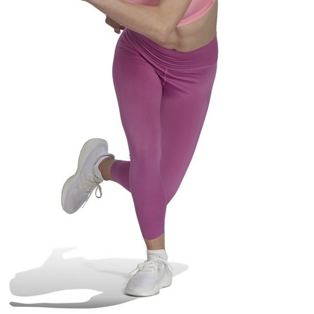 Women Optime Training Luxe 7/8 Leggings, Purple, A901_ONE, large image number 0