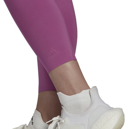 Women Optime Training Luxe 7/8 Leggings, Purple, A901_ONE, large image number 6