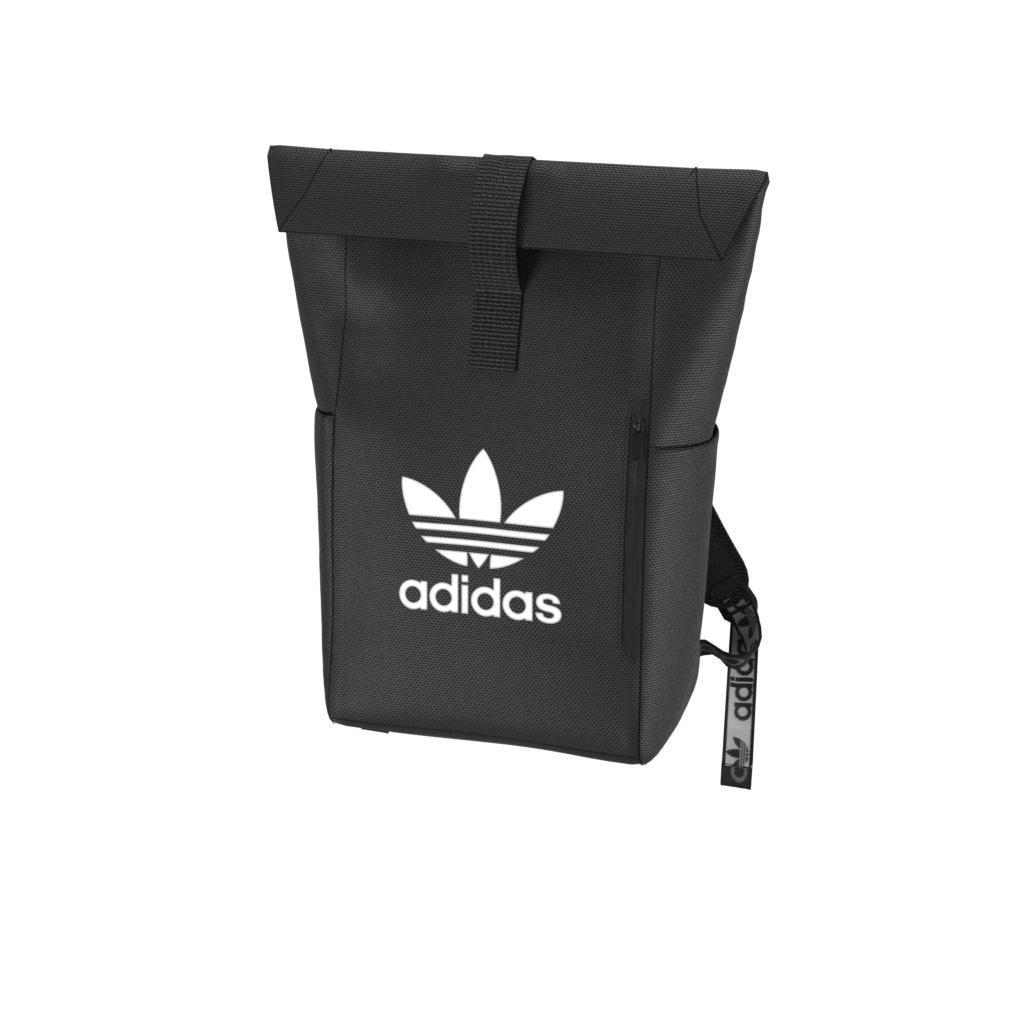Unisex Adicolor Classic Roll-Top Backpack, Black, A901_ONE, large image number 10