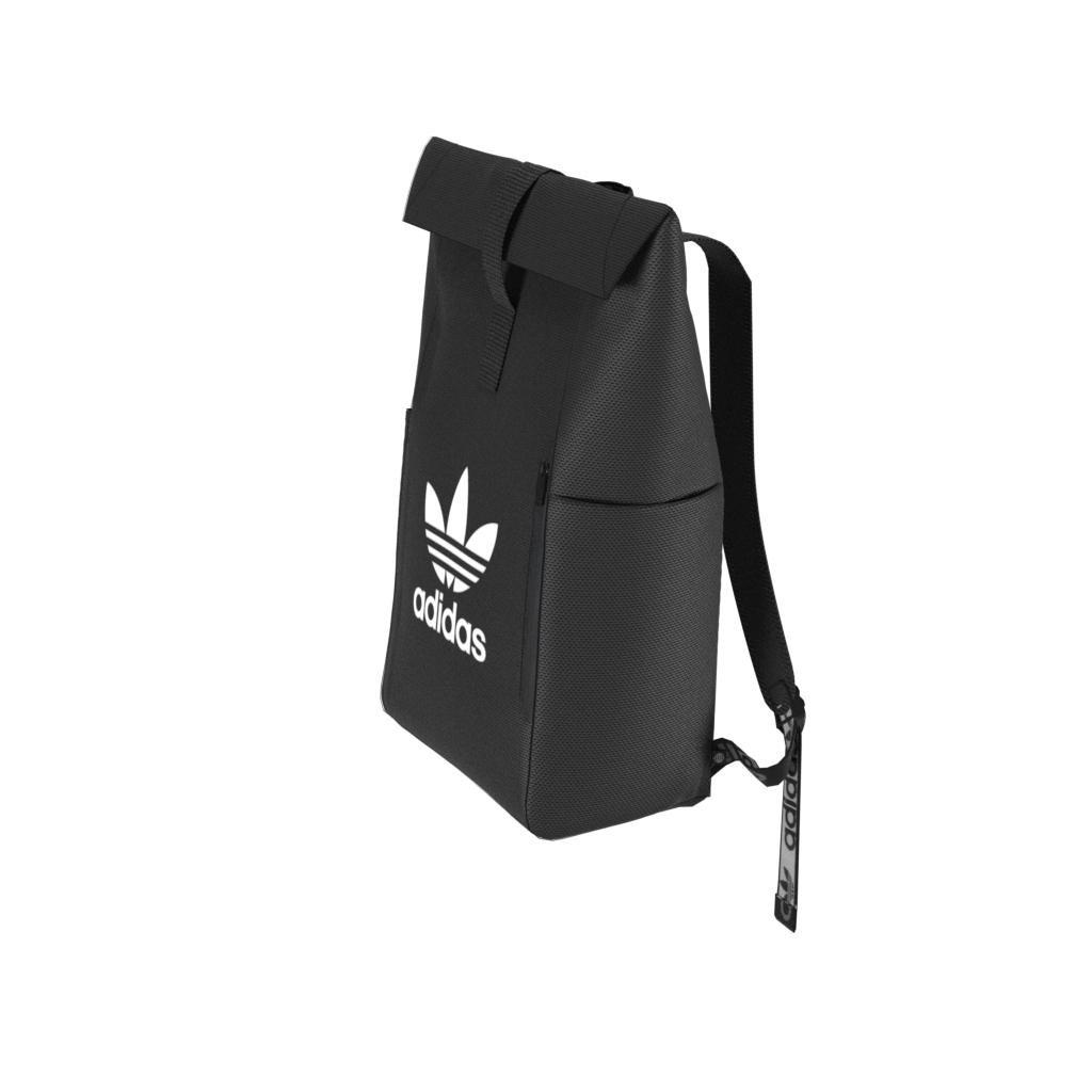 Unisex Adicolor Classic Roll-Top Backpack, Black, A901_ONE, large image number 11
