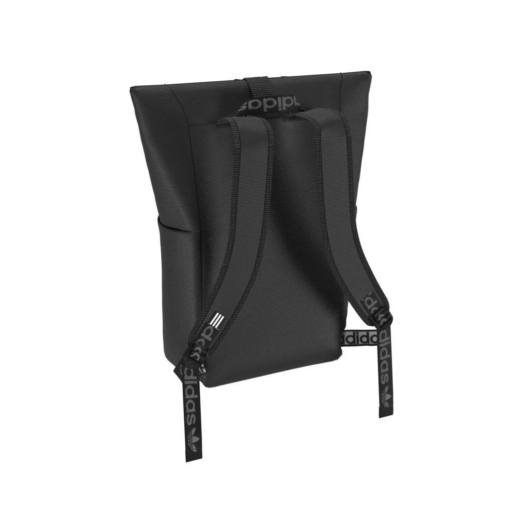 Unisex Adicolor Classic Roll-Top Backpack, Black, A901_ONE, large image number 12