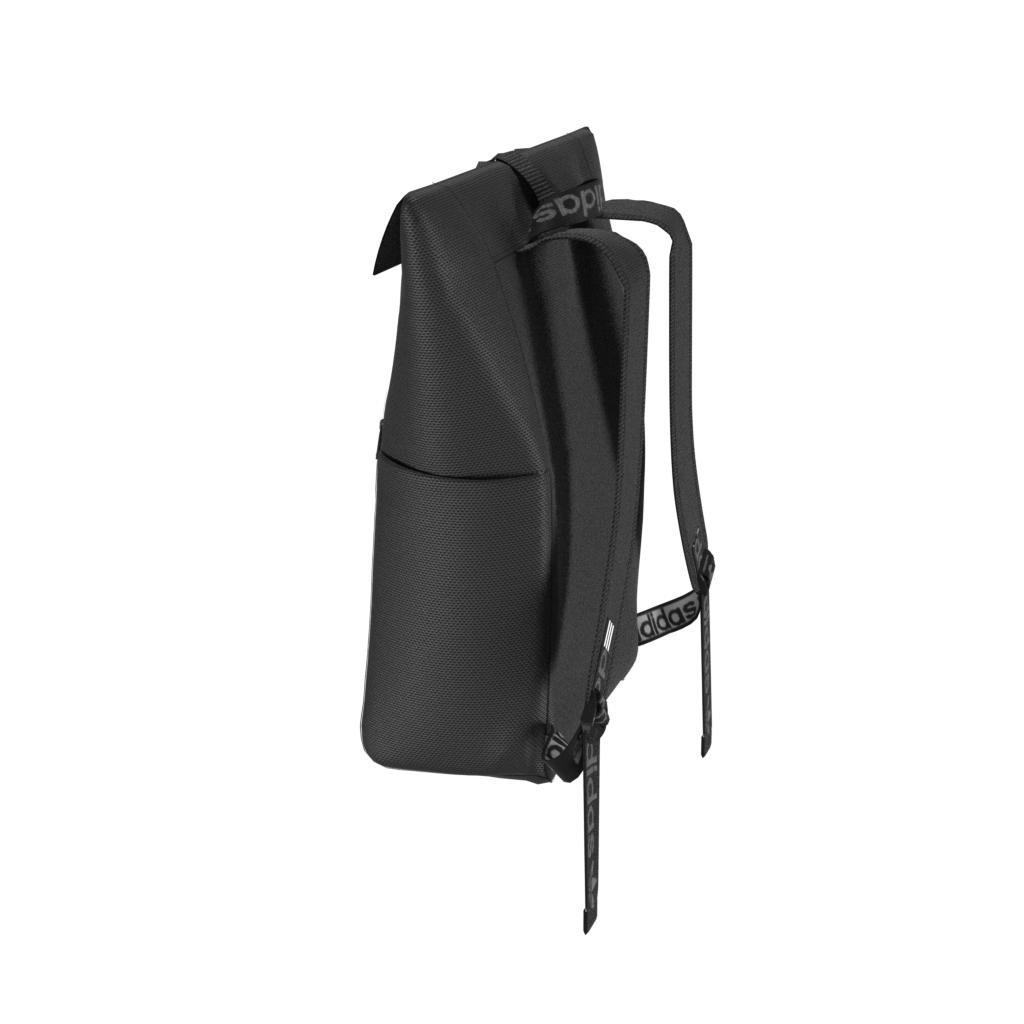 Unisex Adicolor Classic Roll-Top Backpack, Black, A901_ONE, large image number 13