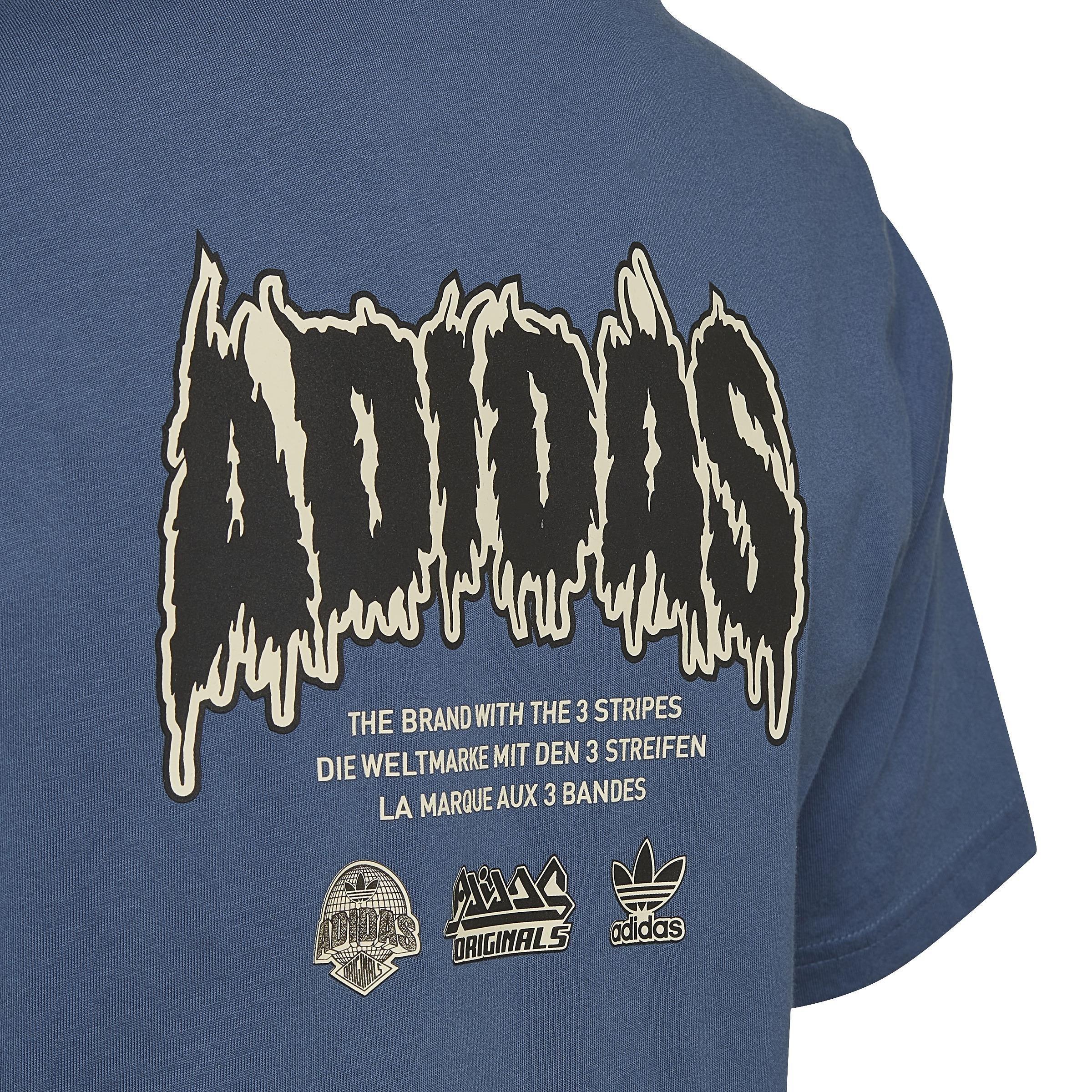 Unisex Kids Graphic T-Shirt, Blue, A901_ONE, large image number 3