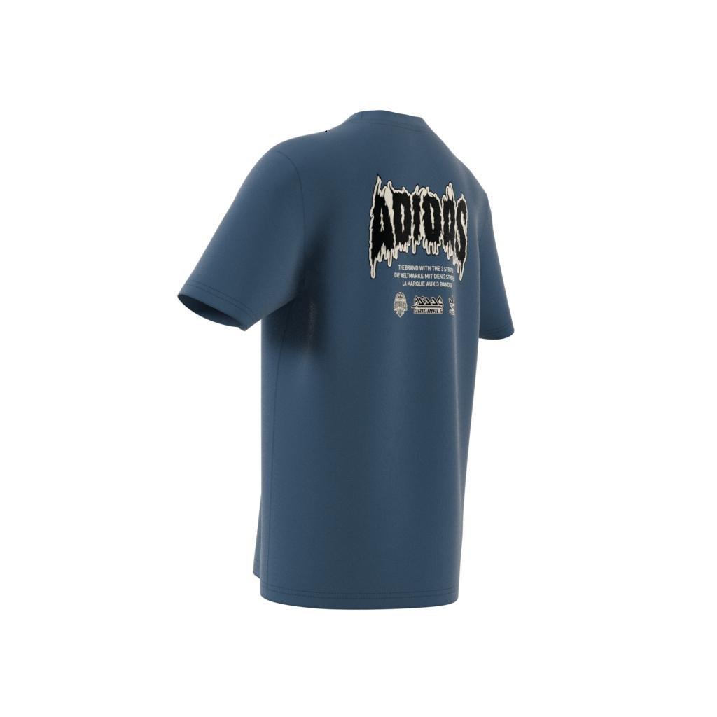 Unisex Kids Graphic T-Shirt, Blue, A901_ONE, large image number 9