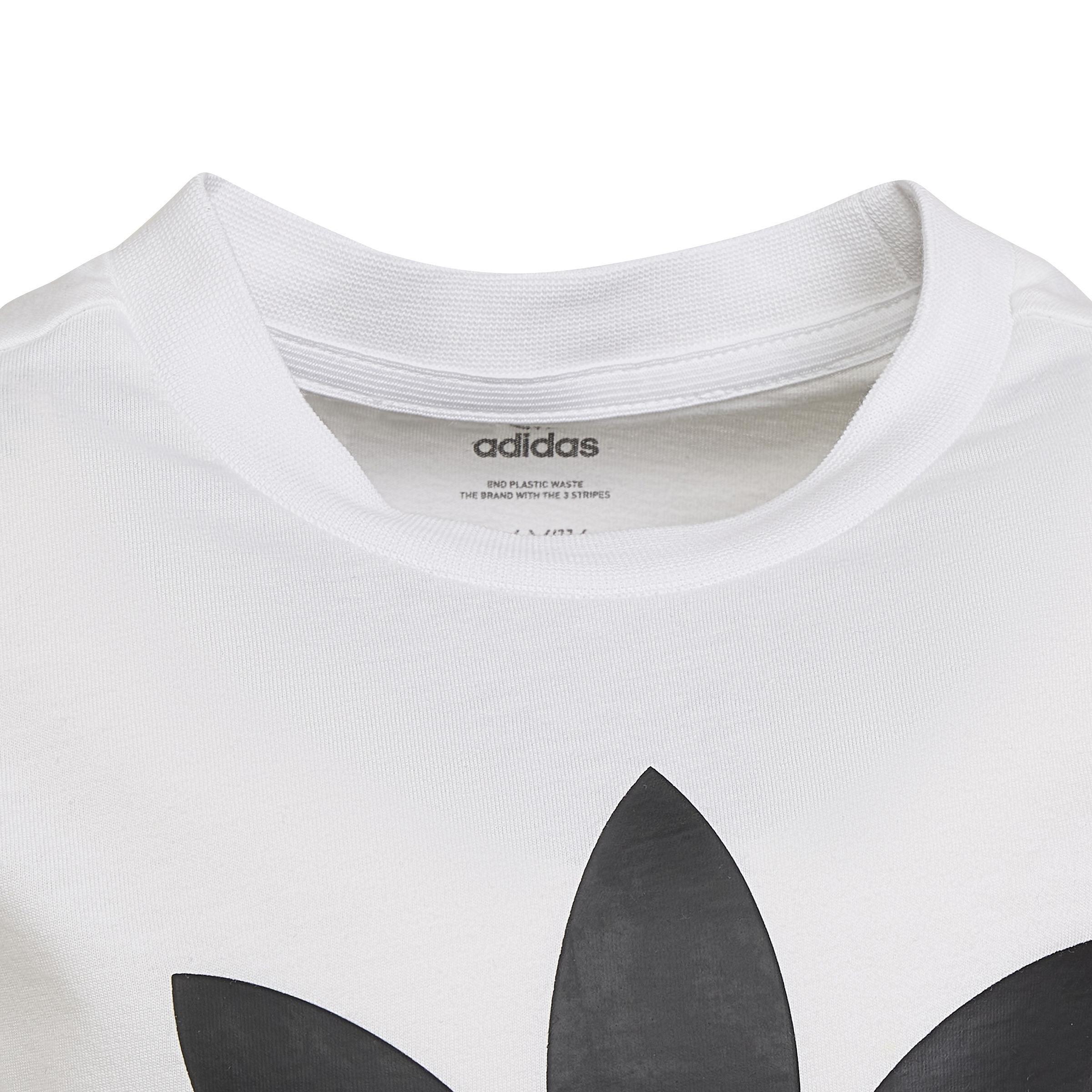 Unisex Kids Adicolor Shorts And Tee Set, White, A901_ONE, large image number 4