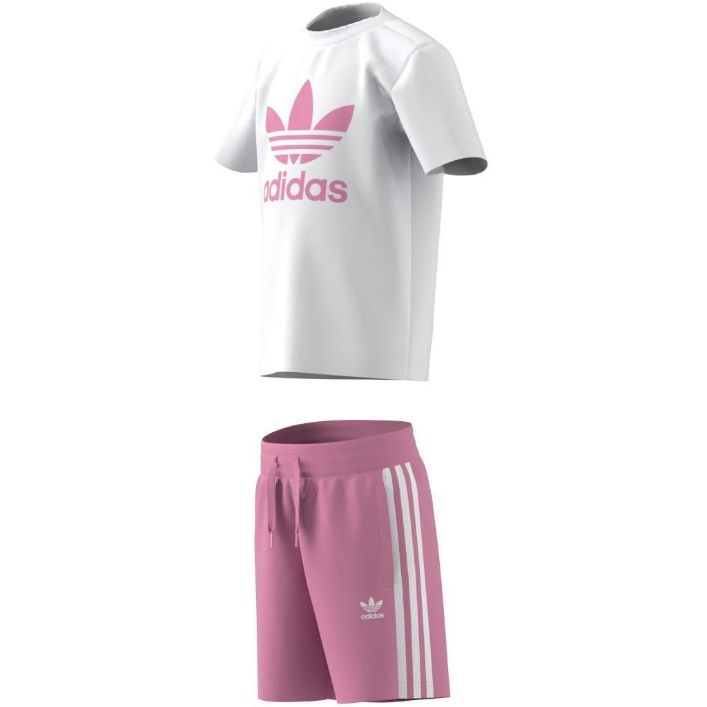 Unisex Kids Adicolor Shorts And Tee Set, White, A901_ONE, large image number 8