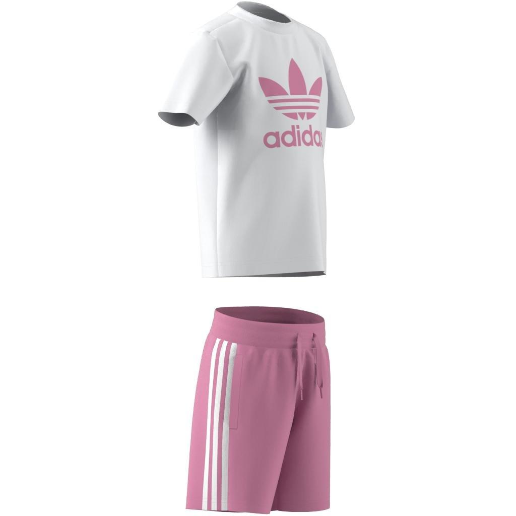 Unisex Kids Adicolor Shorts And Tee Set, White, A901_ONE, large image number 12