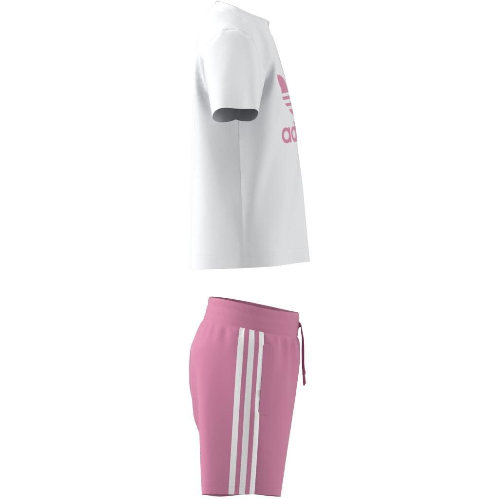 Unisex Kids Adicolor Shorts And Tee Set, White, A901_ONE, large image number 13