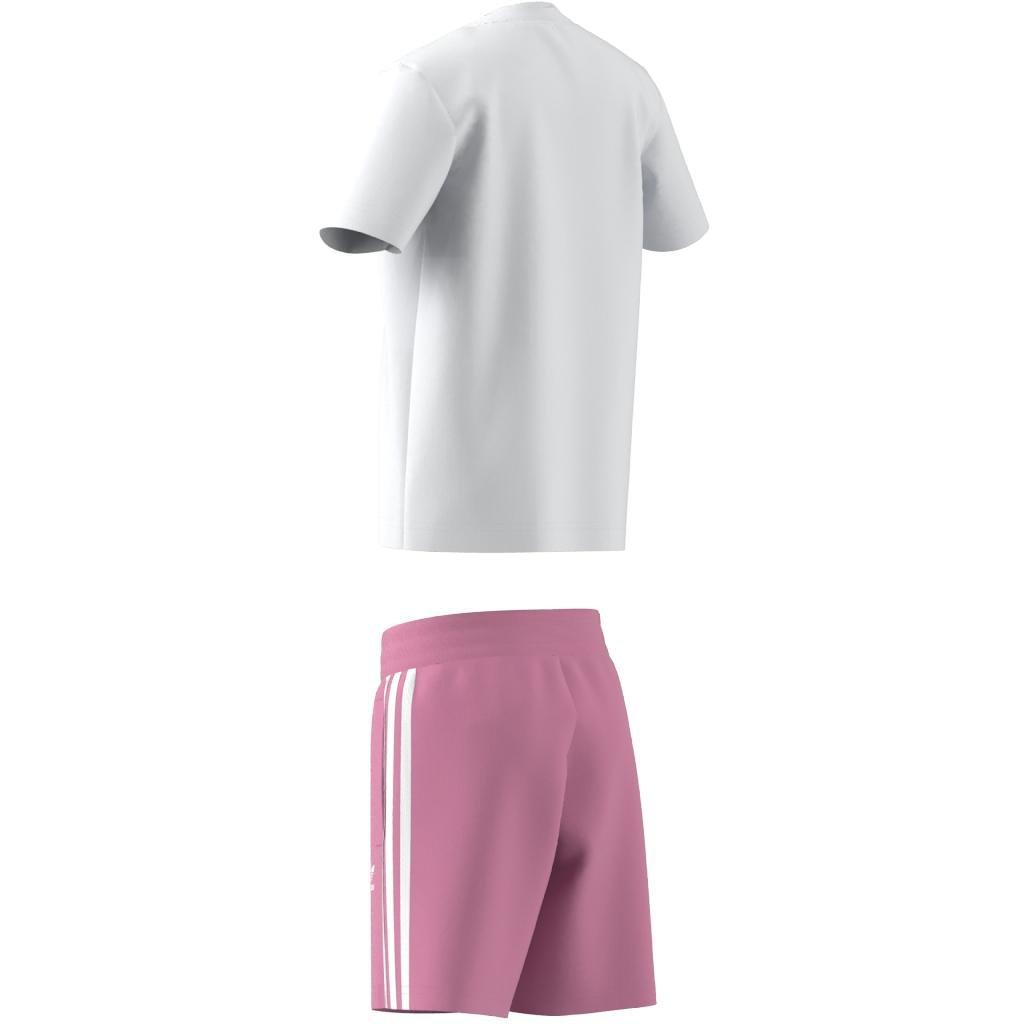 Unisex Kids Adicolor Shorts And Tee Set, White, A901_ONE, large image number 14
