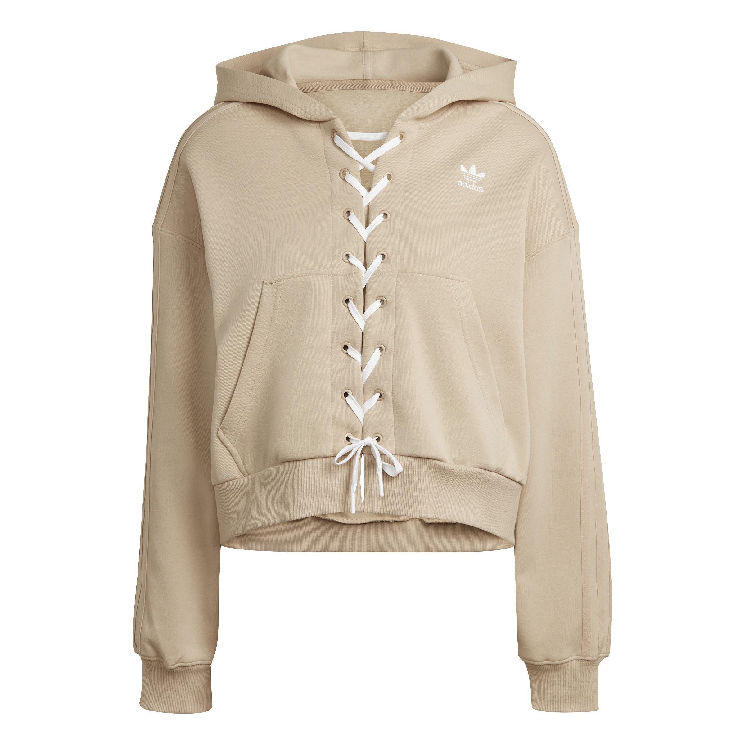 Always Original Laced Hoodie, Beige, , large image number 1