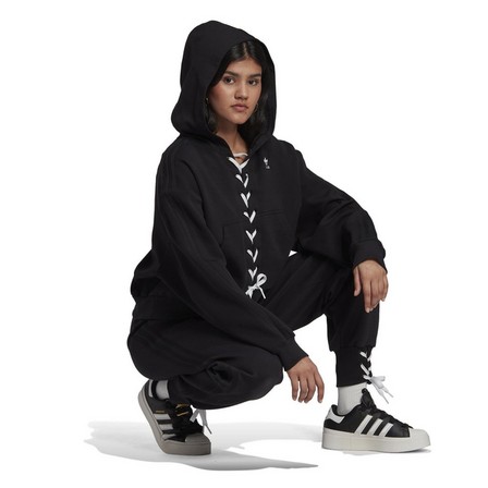 Women Always Original Laced Cuff Tracksuit Bottoms, Black, A901_ONE, large image number 1