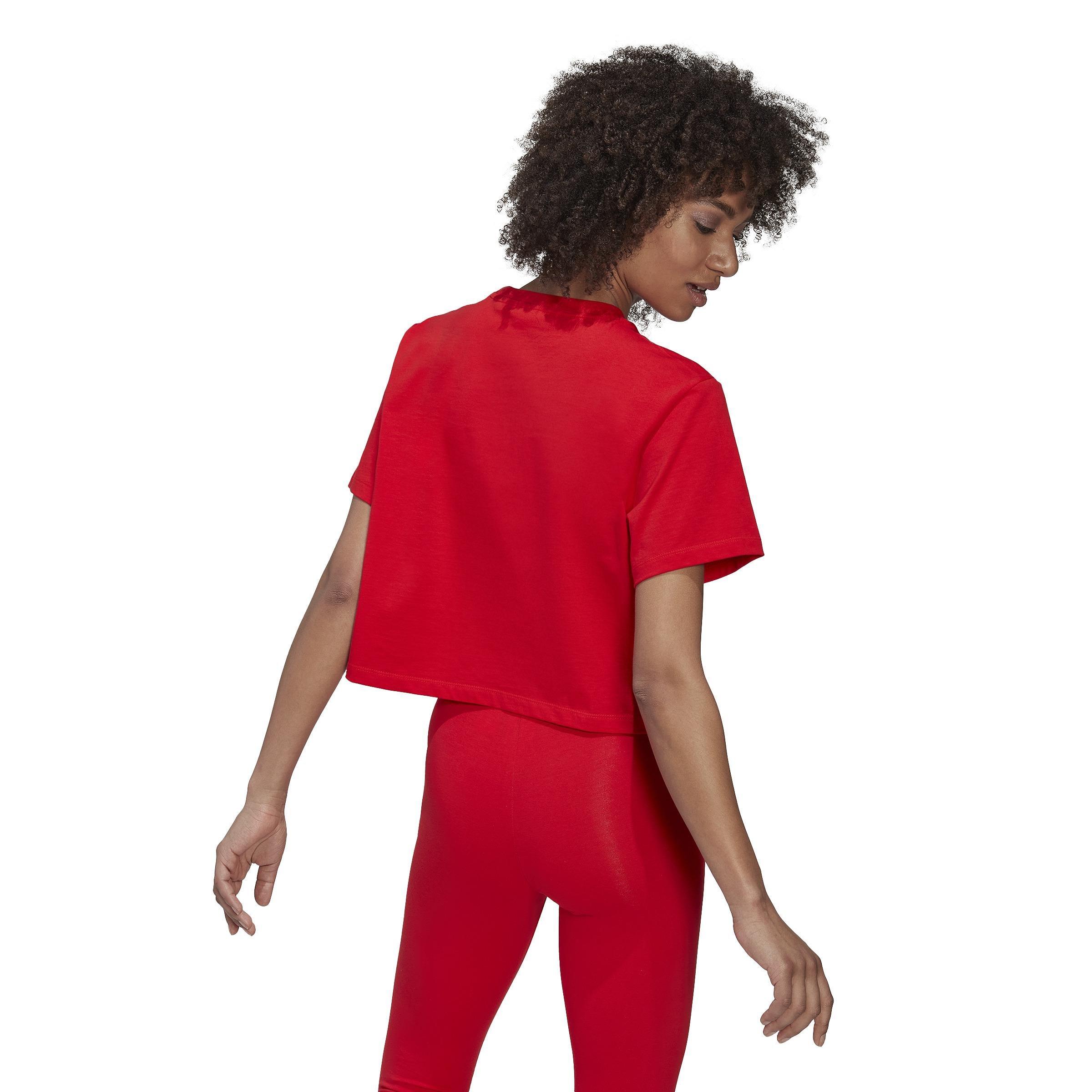 Crop Long-Sleeve Top, Red, , large image number 3