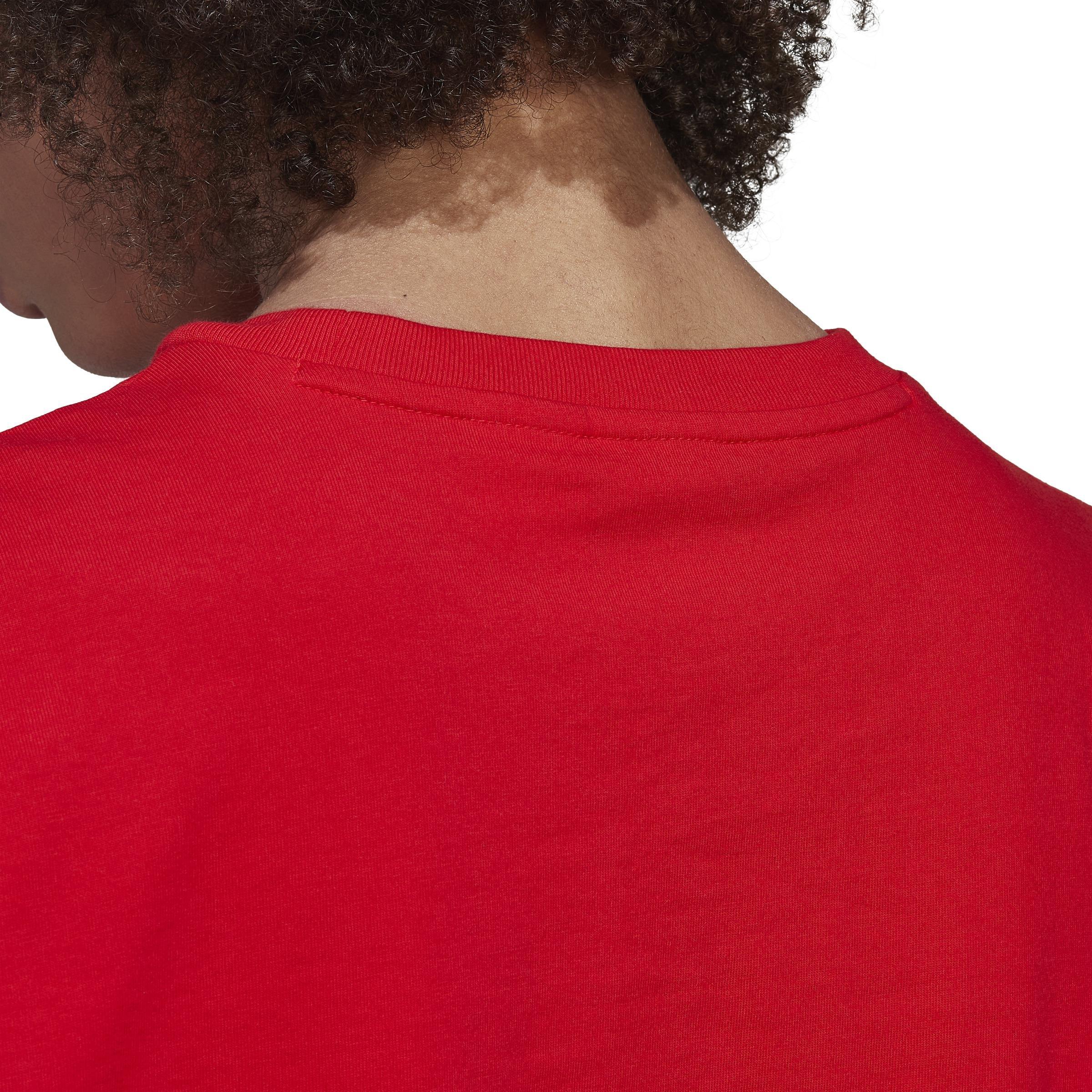 Crop Long-Sleeve Top, Red, , large image number 4
