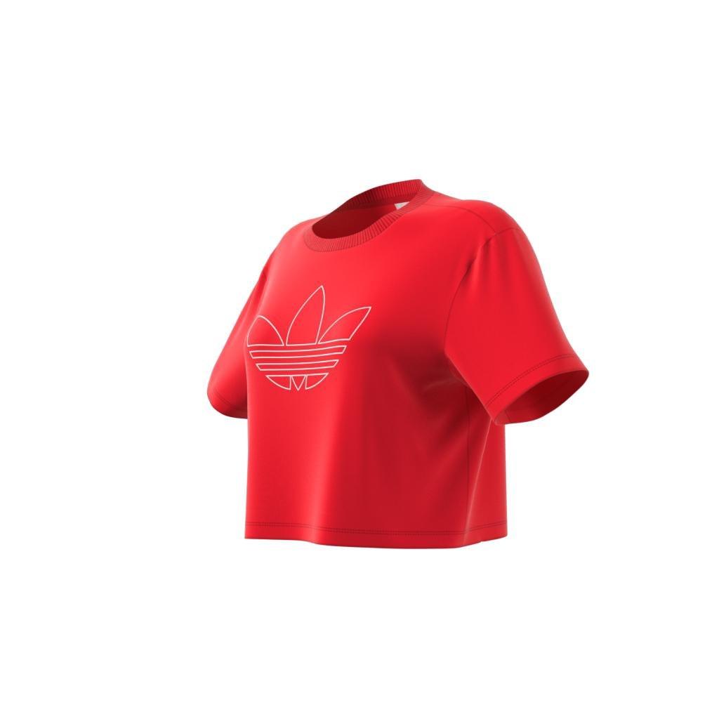 Crop Long-Sleeve Top, Red, , large image number 8