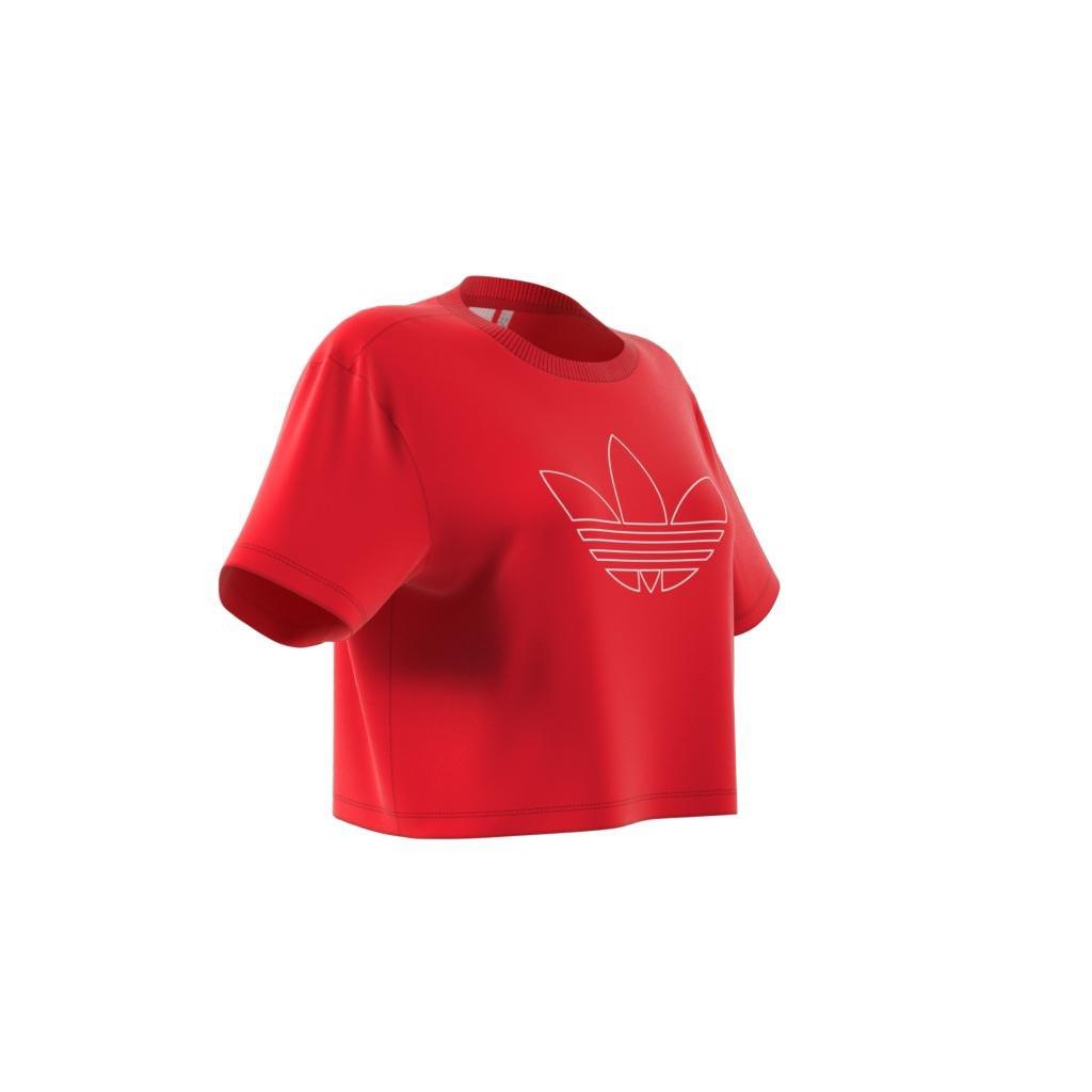 Crop Long-Sleeve Top, Red, , large image number 9