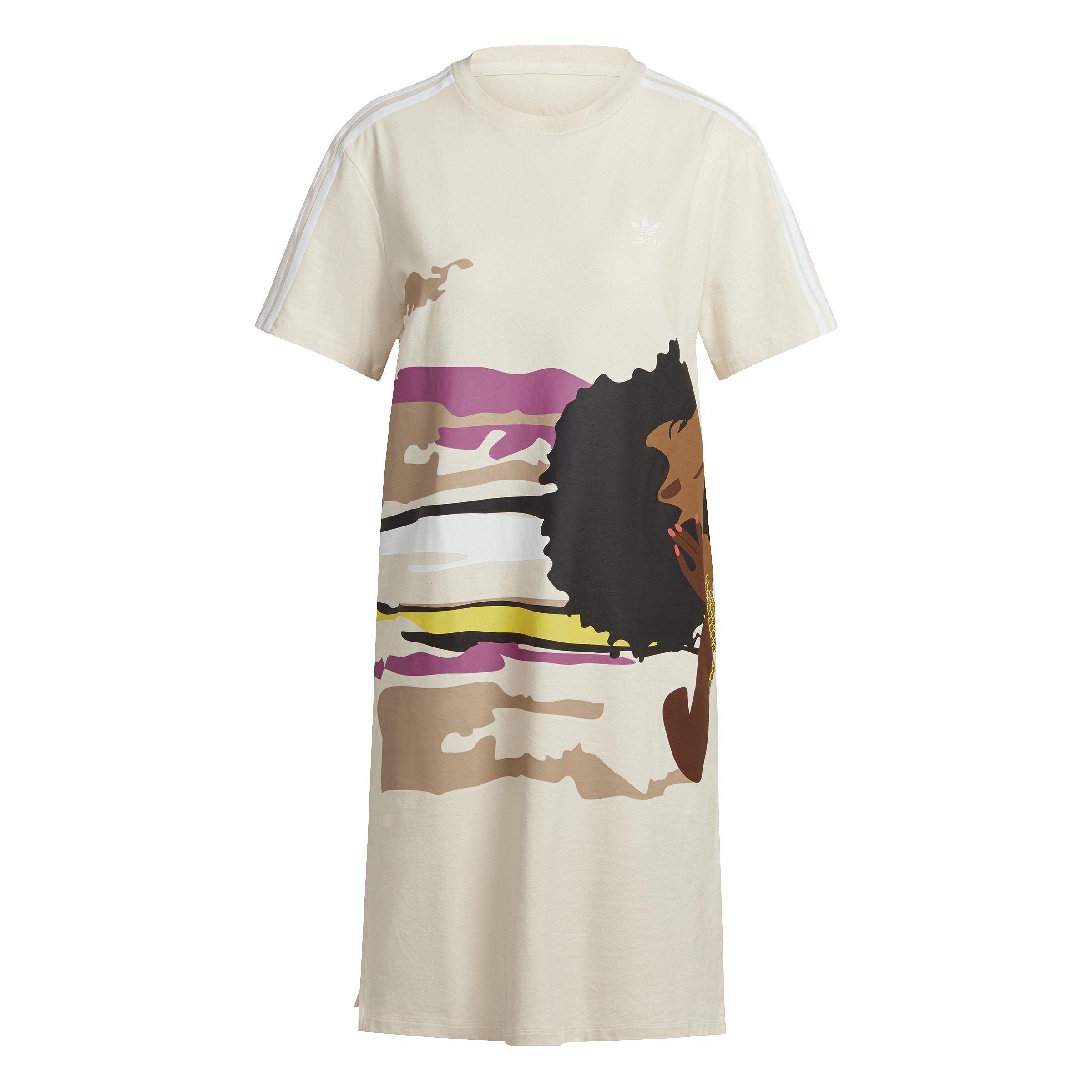 Thebe Magugu T-Shirt Dress, Beige, A901_ONE, large image number 1