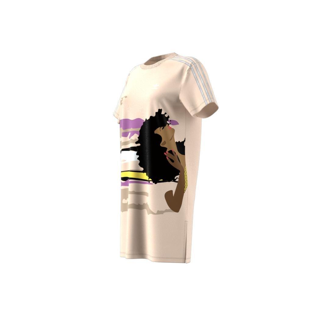 Thebe Magugu T-Shirt Dress, Beige, A901_ONE, large image number 8