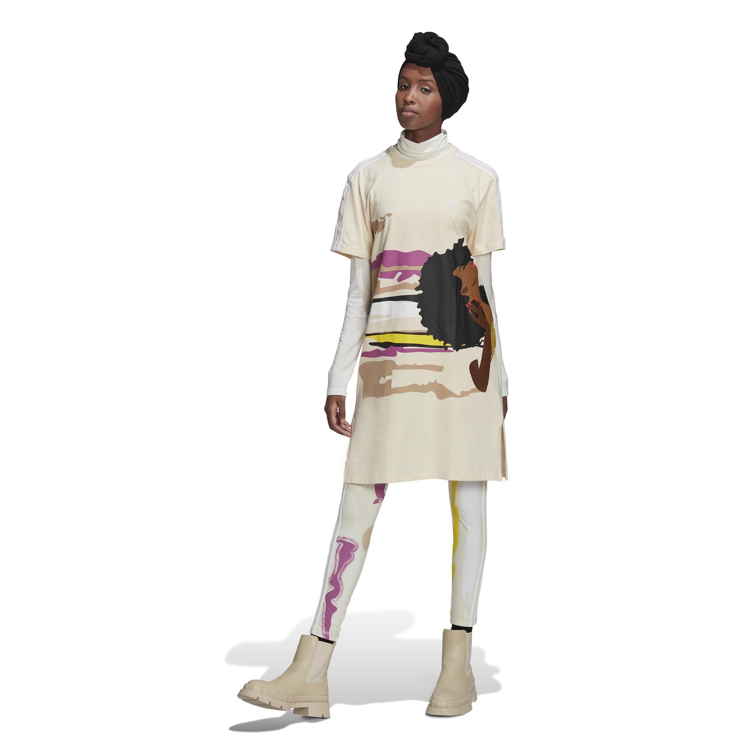 Thebe Magugu T-Shirt Dress, Beige, A901_ONE, large image number 16