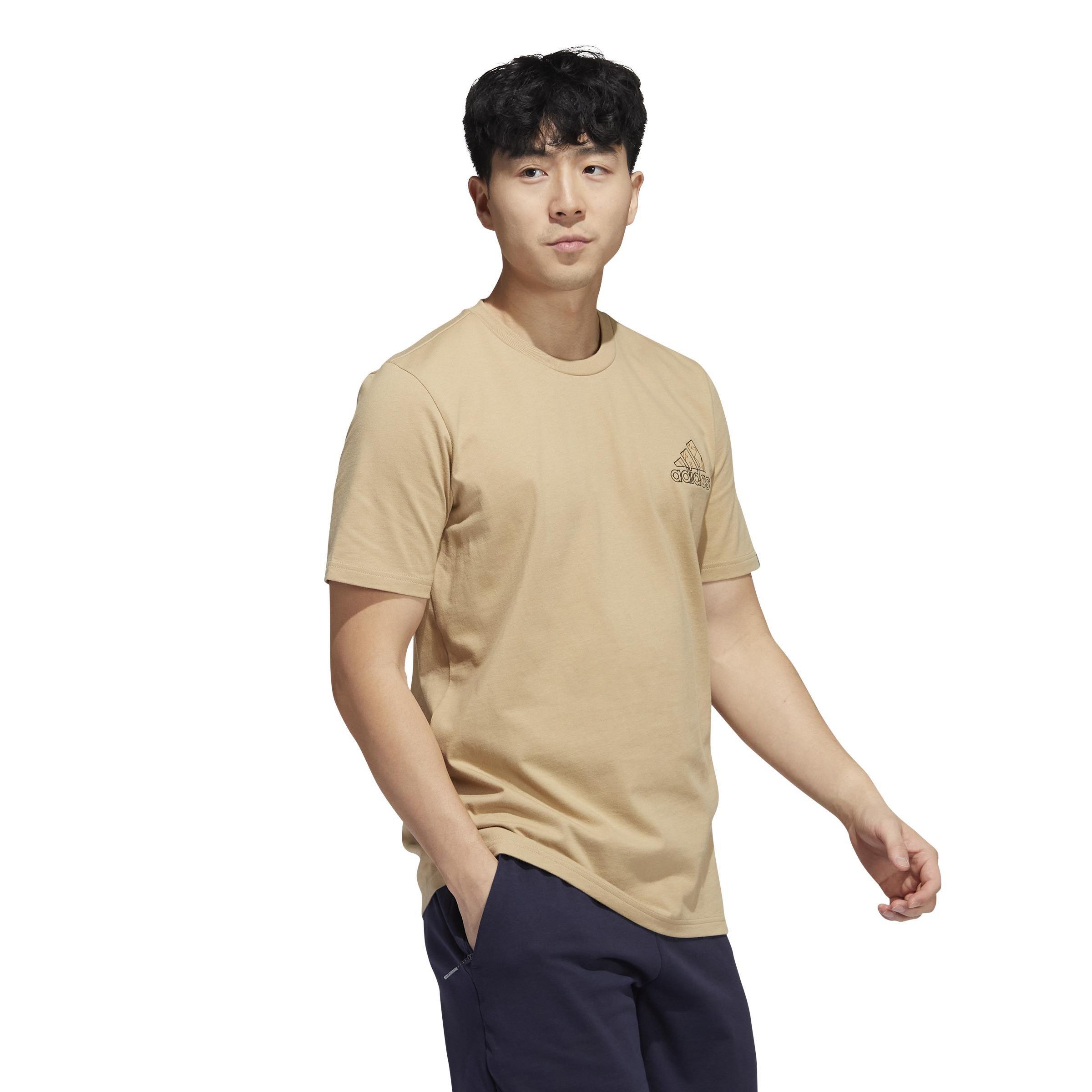 Embroidery Badge Of Sport Graphic T-Shirt, Beige, A901_ONE, large image number 1