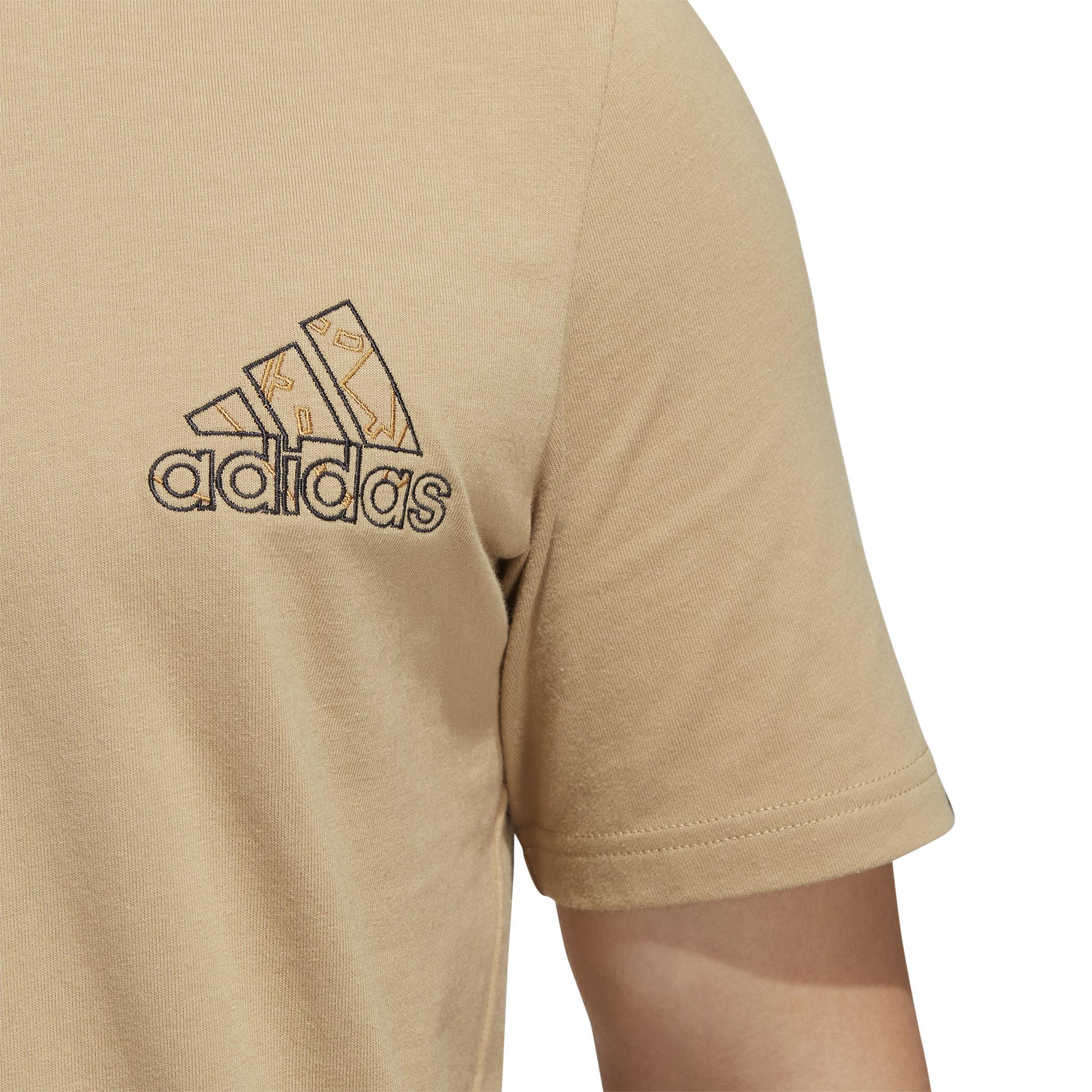 Embroidery Badge Of Sport Graphic T-Shirt, Beige, A901_ONE, large image number 3
