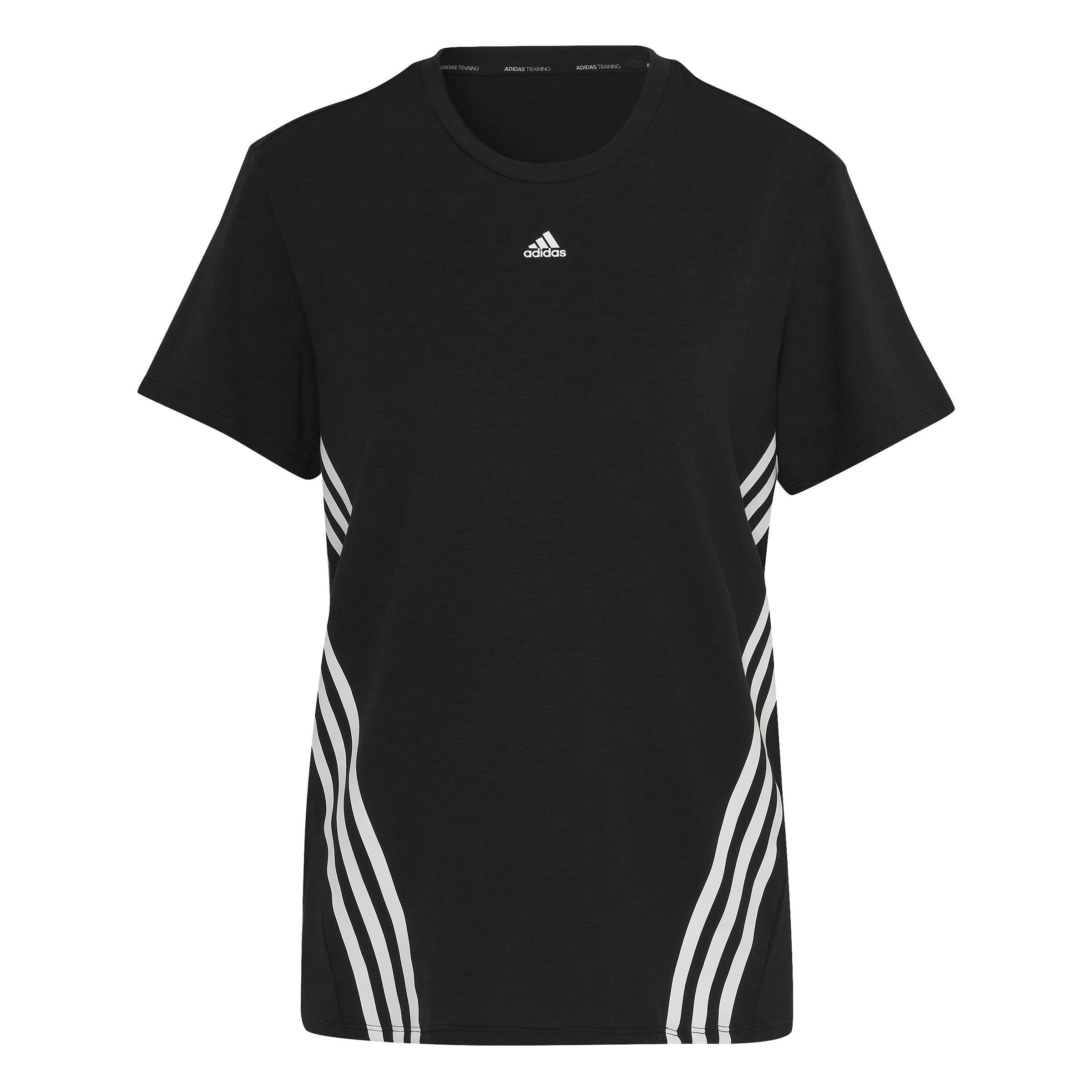 Trainicons 3-Stripes T-Shirt, Black, A901_ONE, large image number 0
