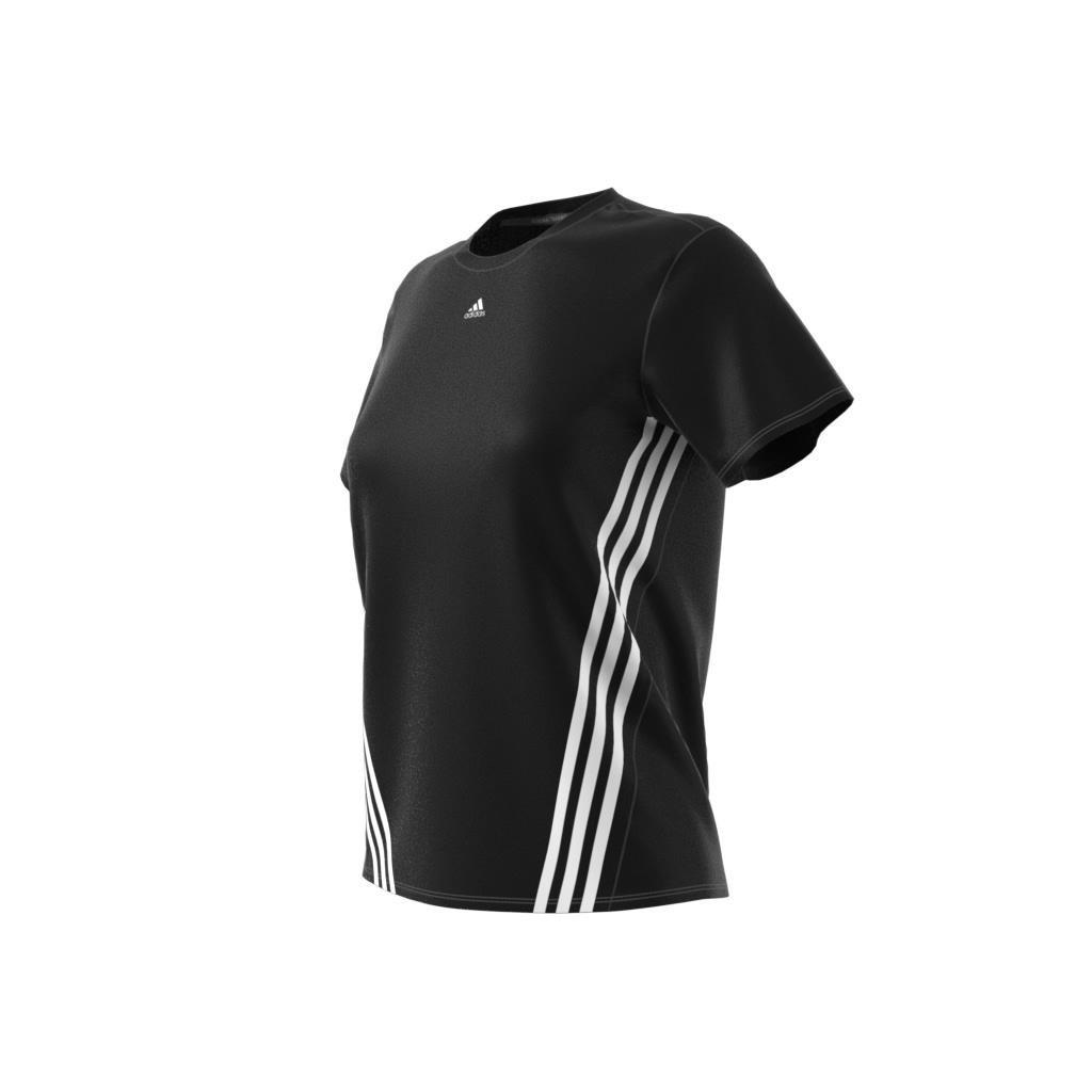 Trainicons 3-Stripes T-Shirt, Black, A901_ONE, large image number 3