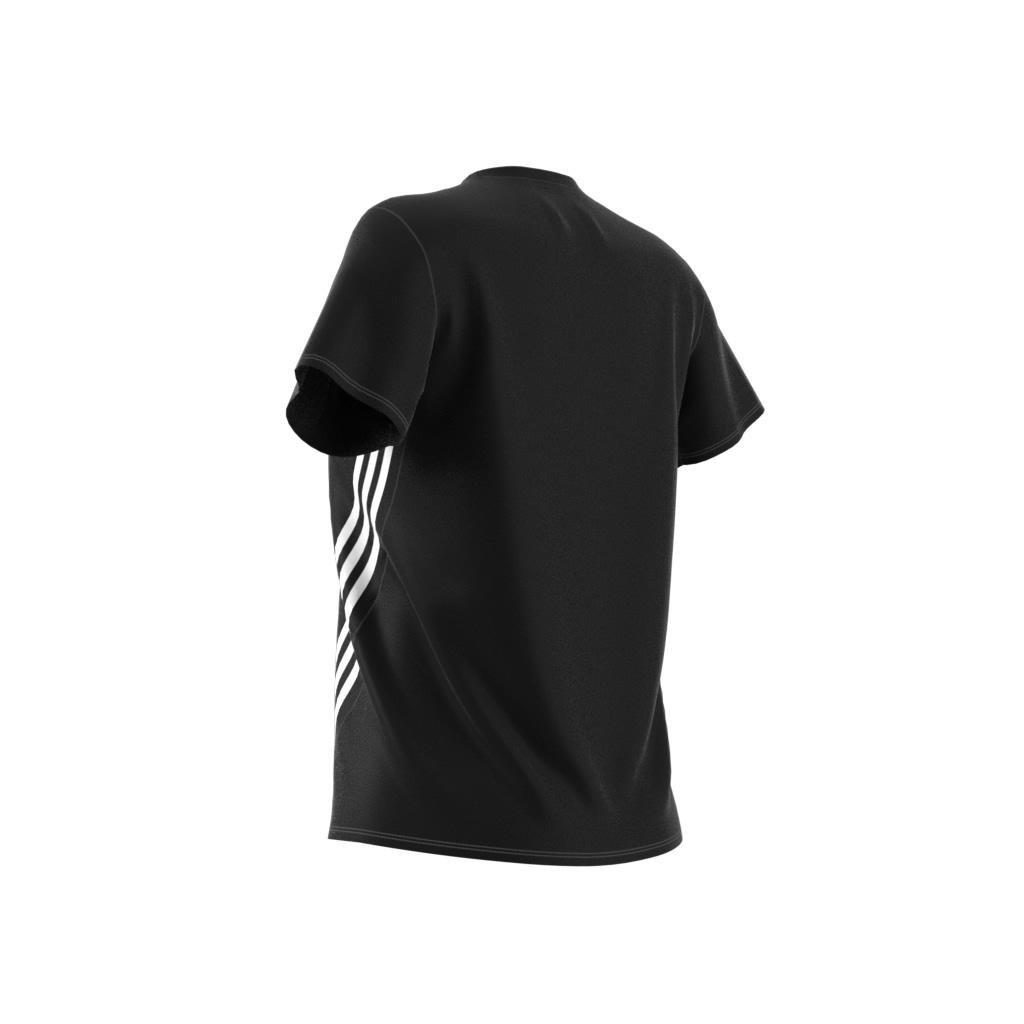 Trainicons 3-Stripes T-Shirt, Black, A901_ONE, large image number 4
