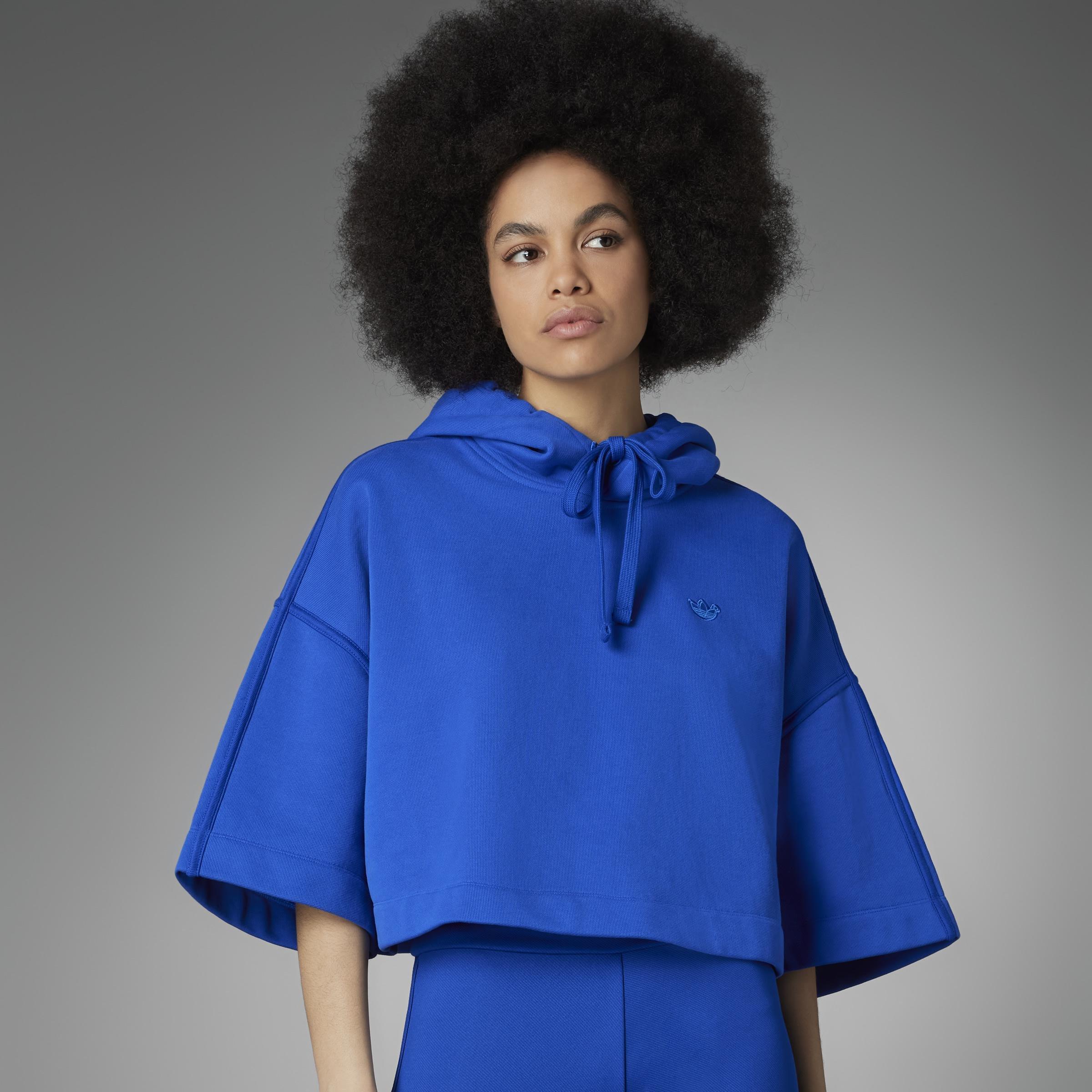 Blue Version Crop Made To Be Remade Hoodie, Blue, , large image number 11