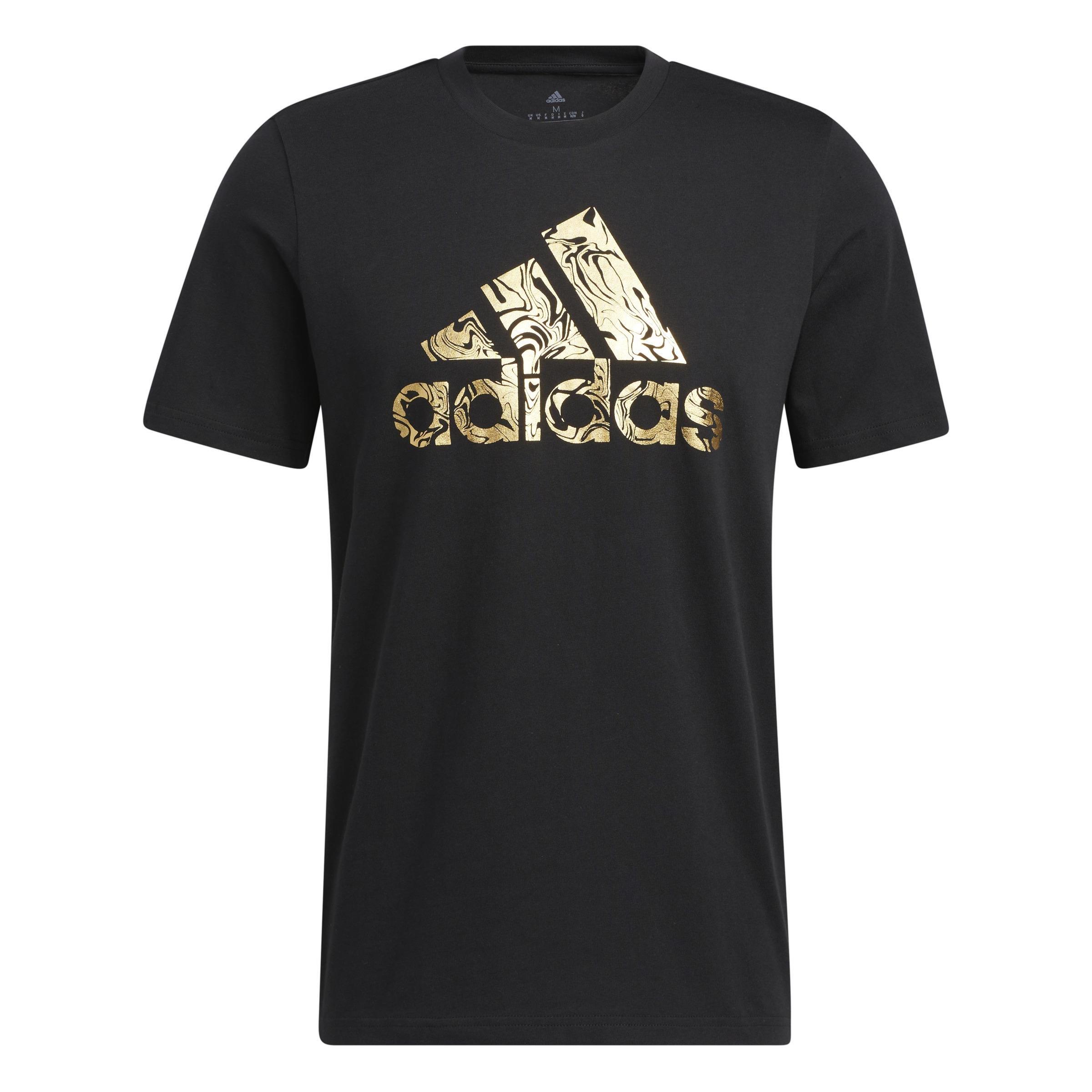 Liquid Foil Badge Of Sport Graphic T-shirt, Black, A901_ONE, large image number 0
