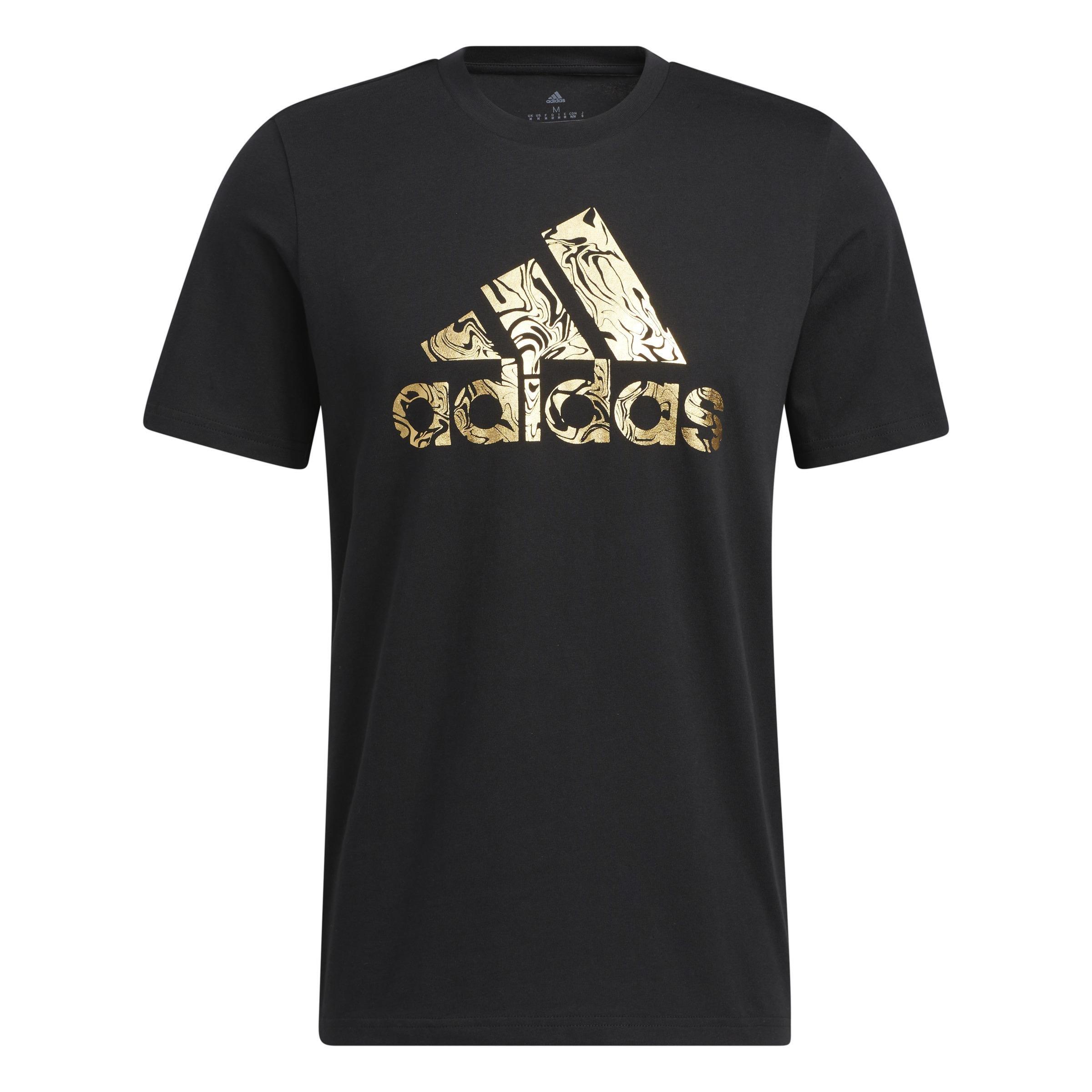 Liquid Foil Badge Of Sport Graphic T-shirt, Black, A901_ONE, large image number 1