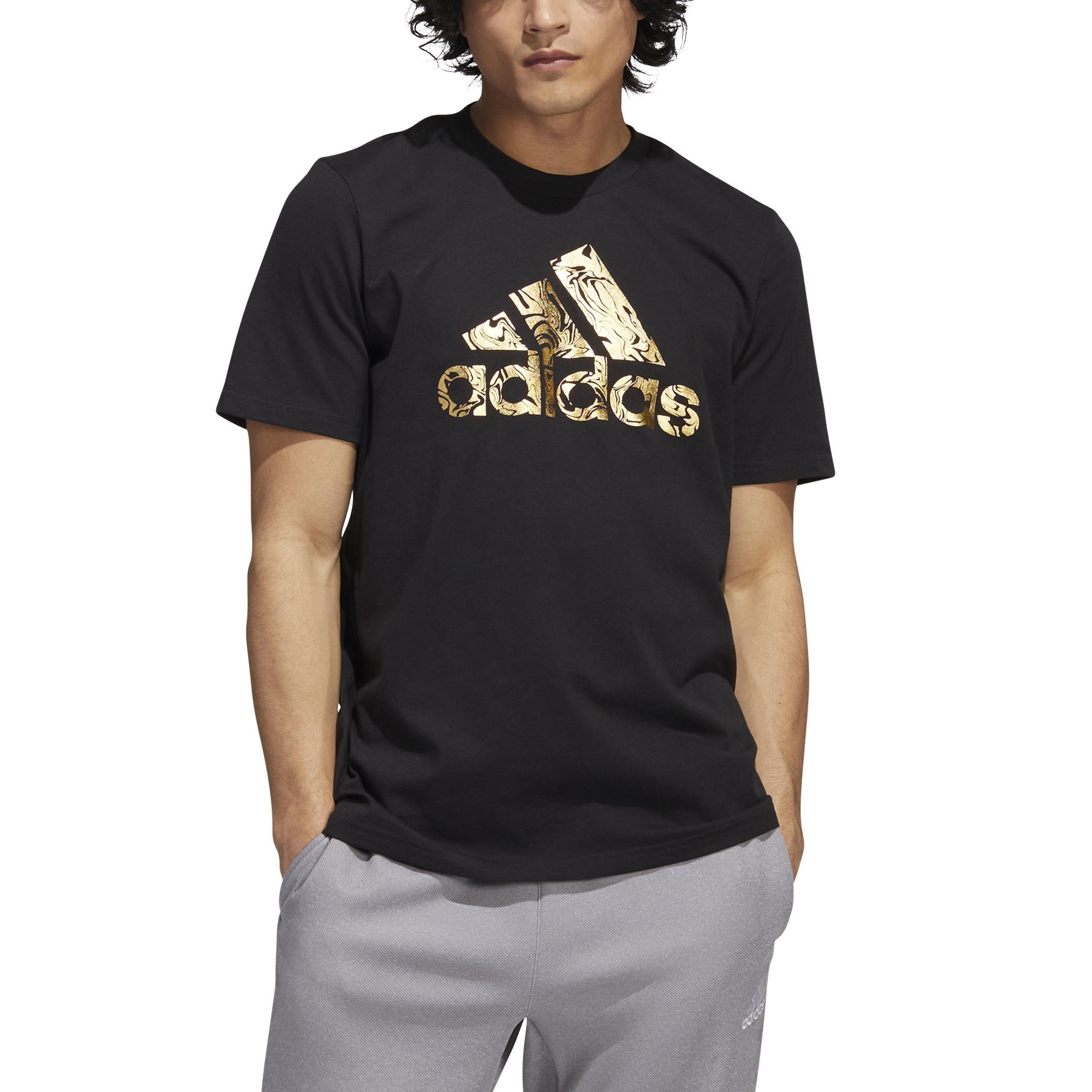 Liquid Foil Badge Of Sport Graphic T-shirt, Black, A901_ONE, large image number 2