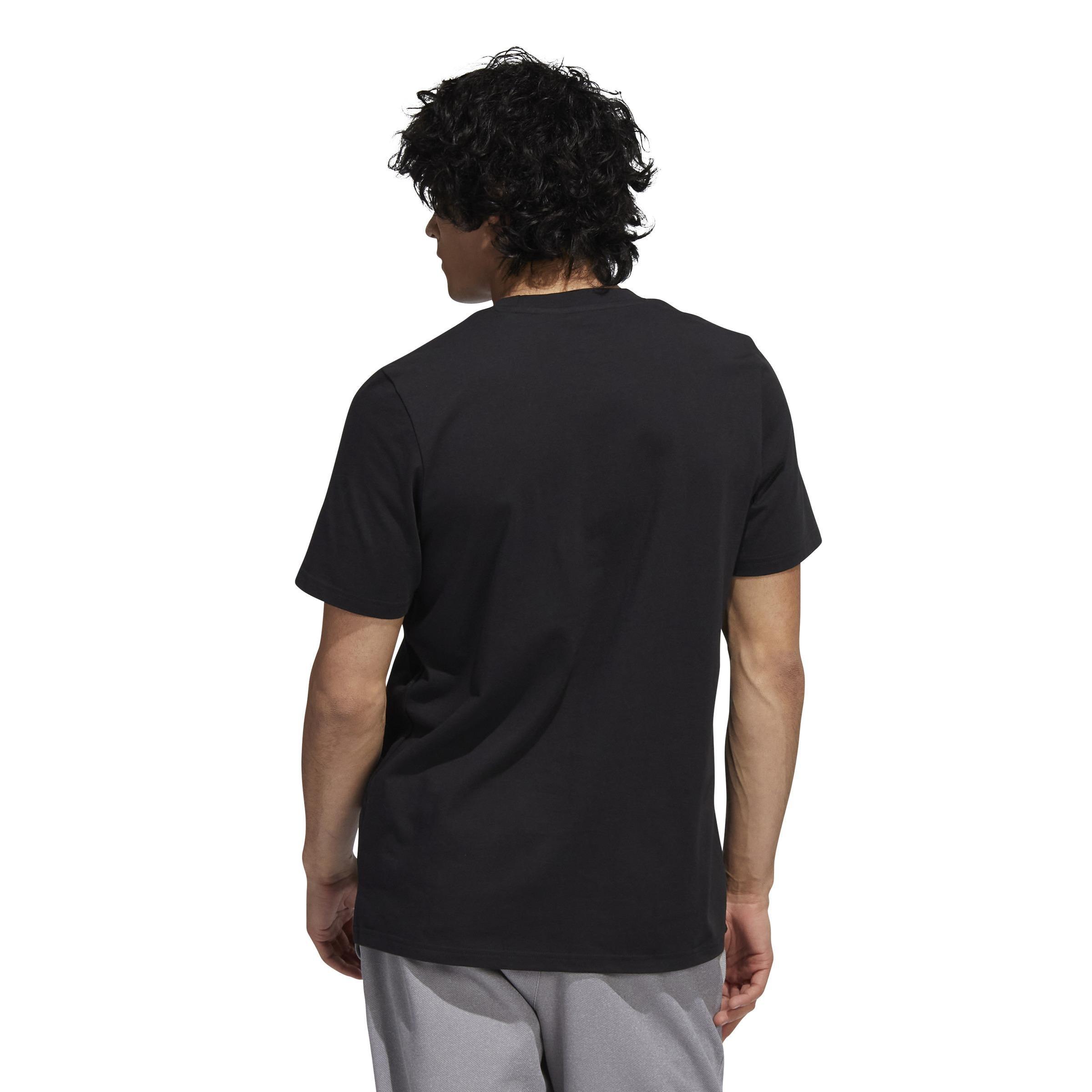 Liquid Foil Badge Of Sport Graphic T-shirt, Black, A901_ONE, large image number 3