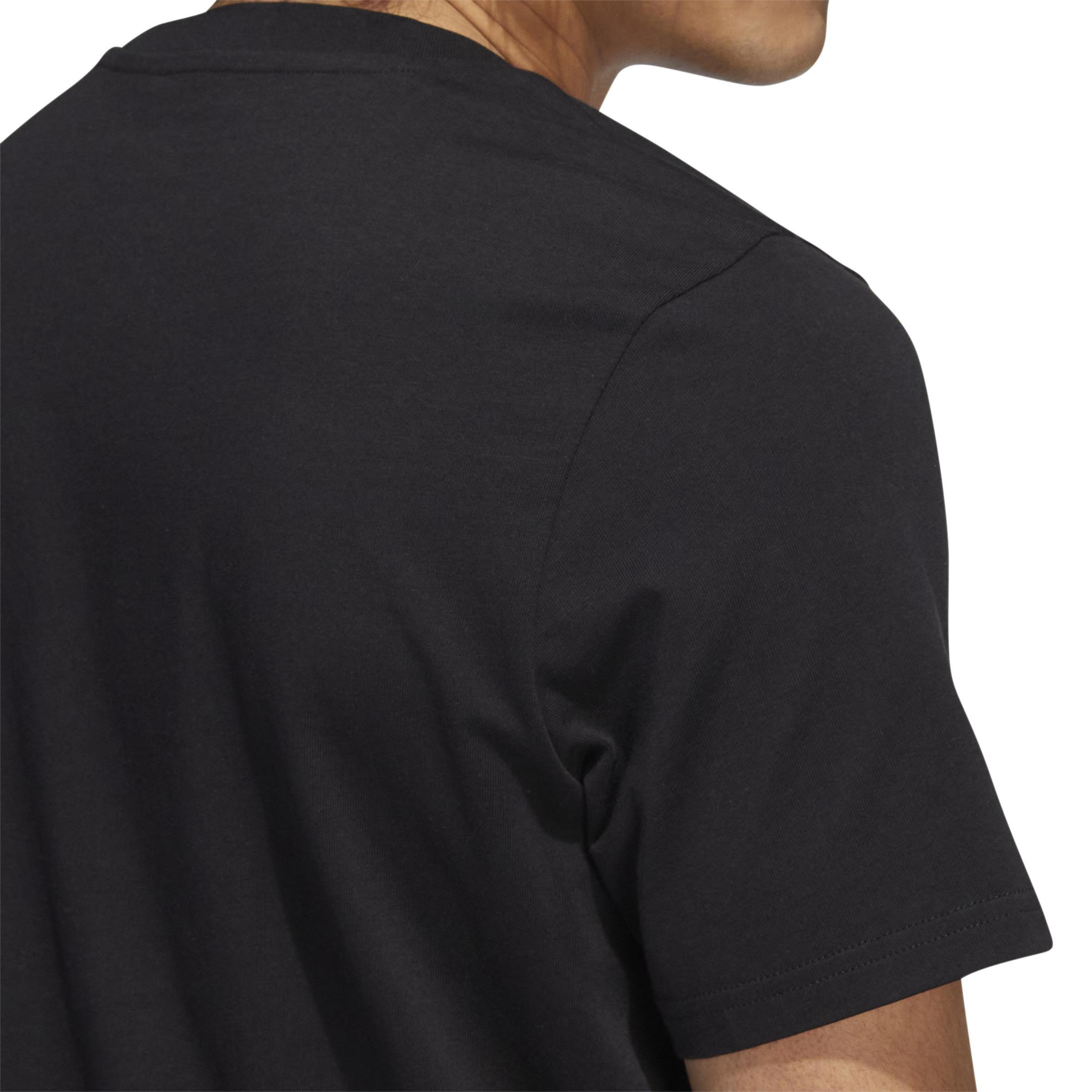 Liquid Foil Badge Of Sport Graphic T-shirt, Black, A901_ONE, large image number 4