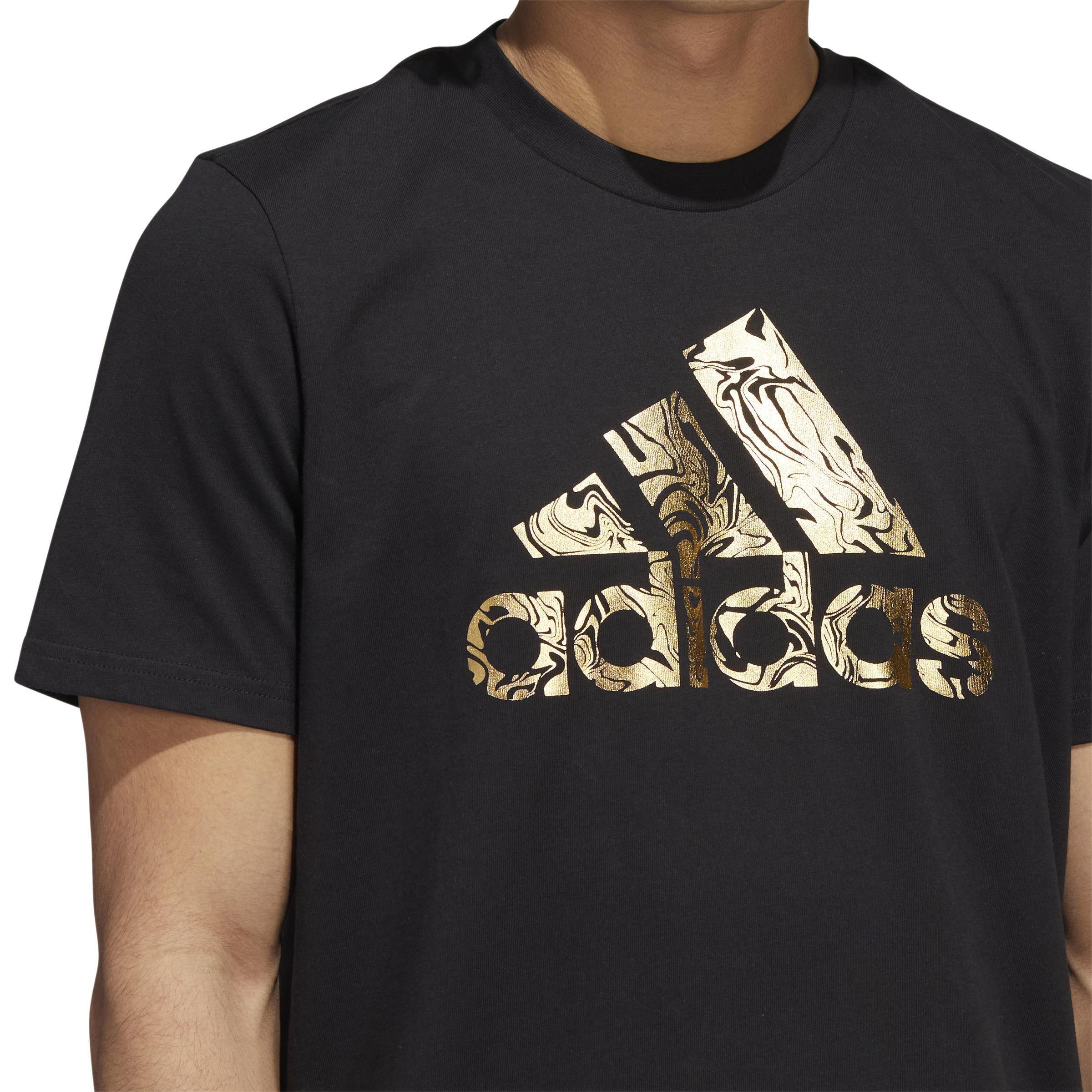 Liquid Foil Badge Of Sport Graphic T-shirt, Black, A901_ONE, large image number 5