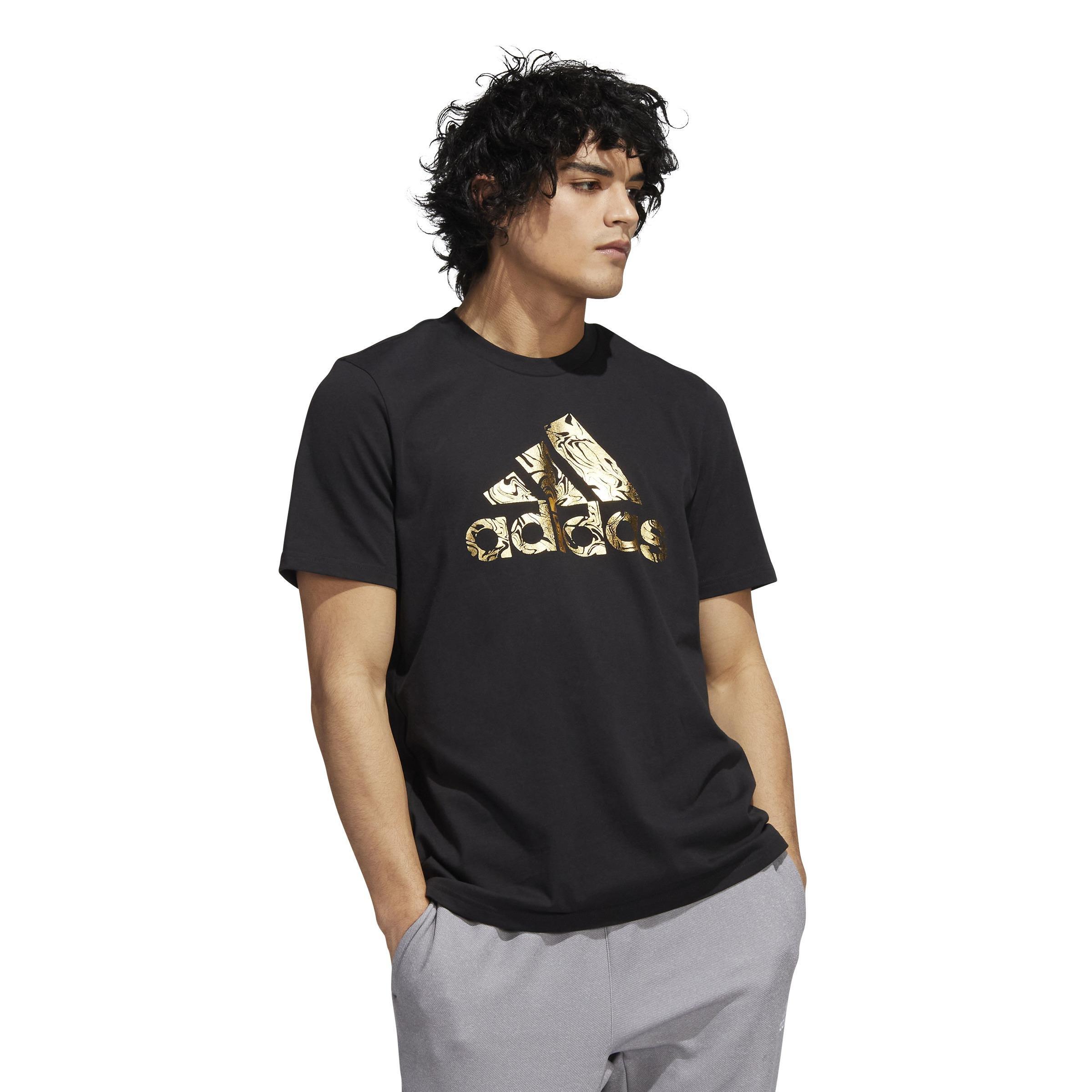 Liquid Foil Badge Of Sport Graphic T-shirt, Black, A901_ONE, large image number 14