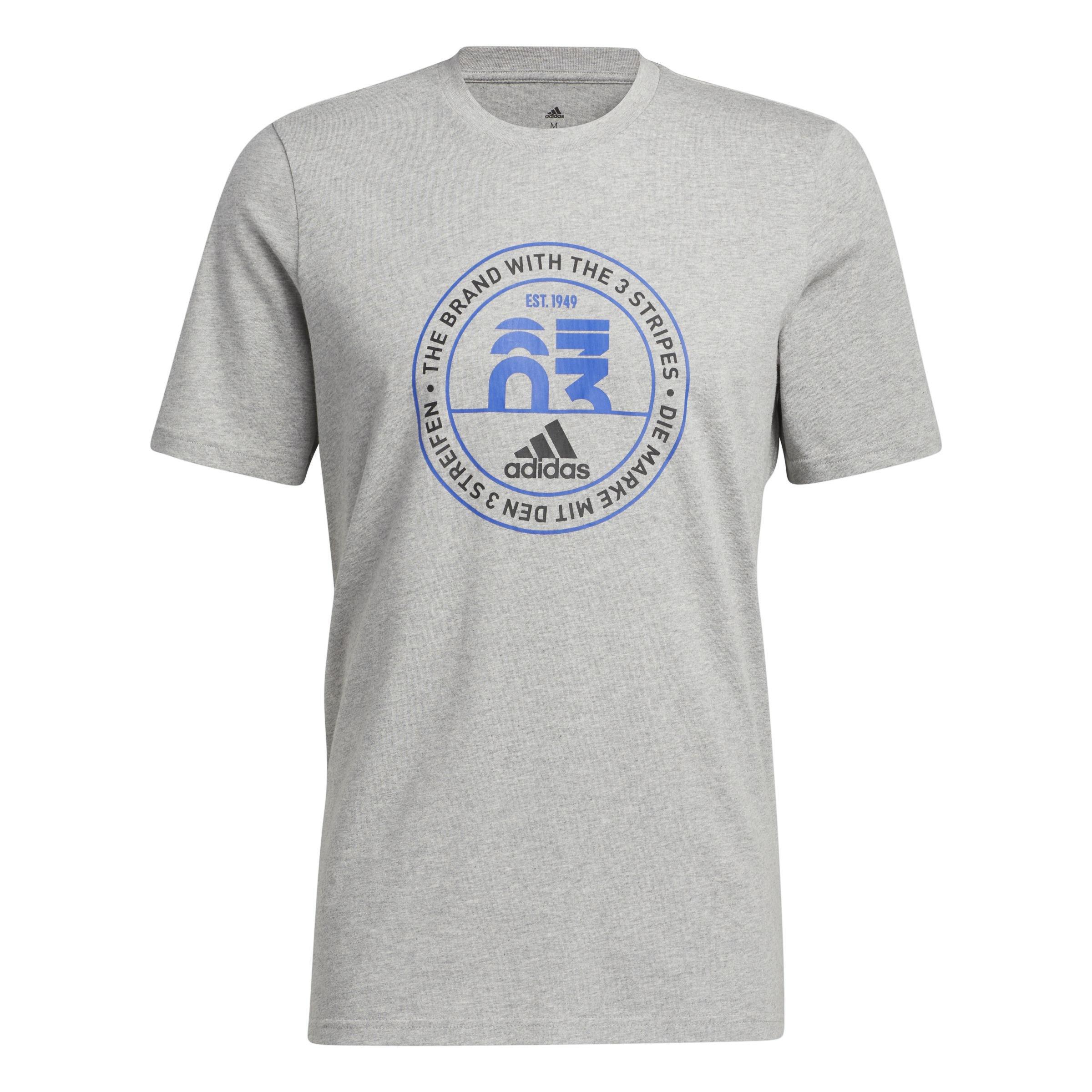 Basics Emblem Graphic T-Shirt, Grey, A901_ONE, large image number 1
