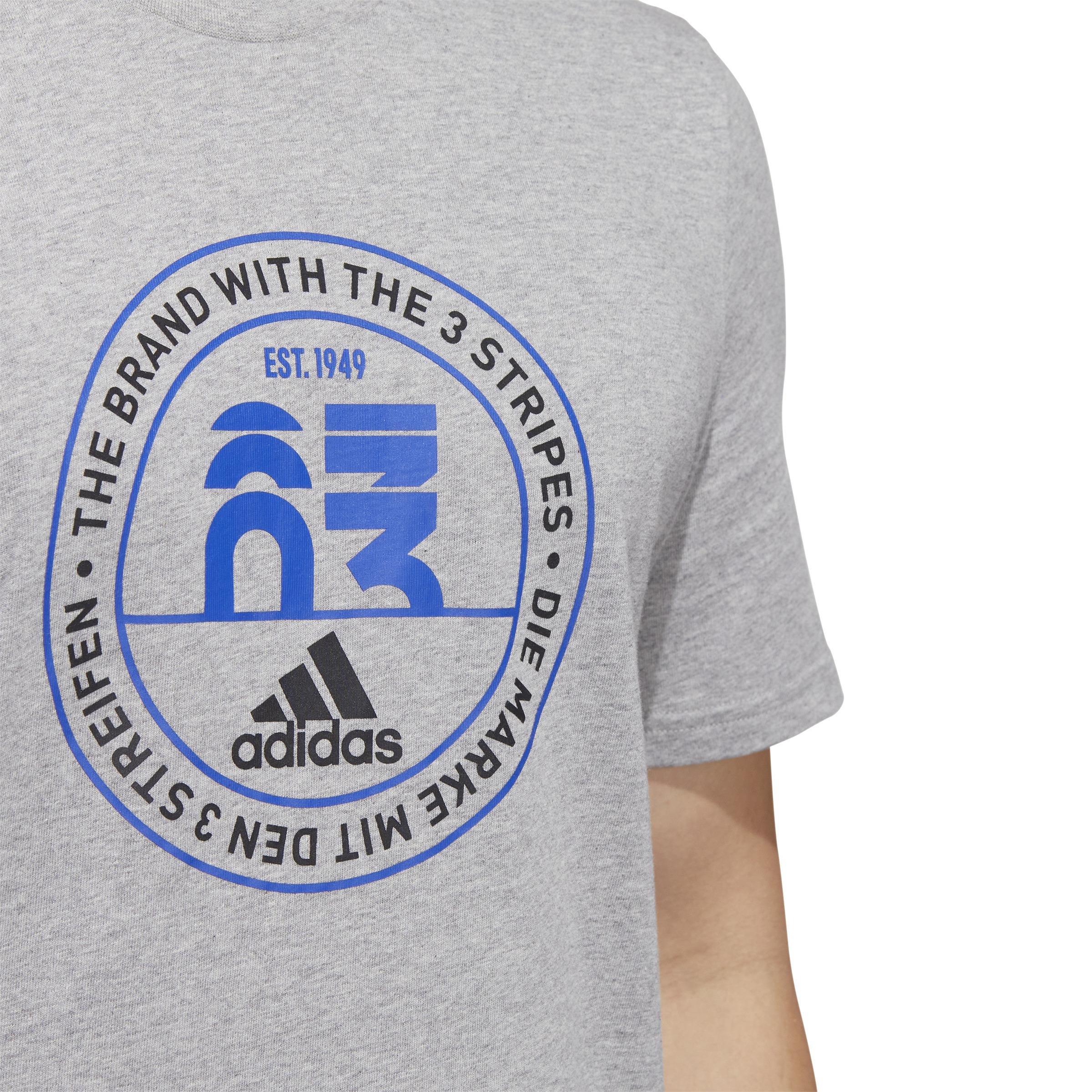 Basics Emblem Graphic T-Shirt, Grey, A901_ONE, large image number 4