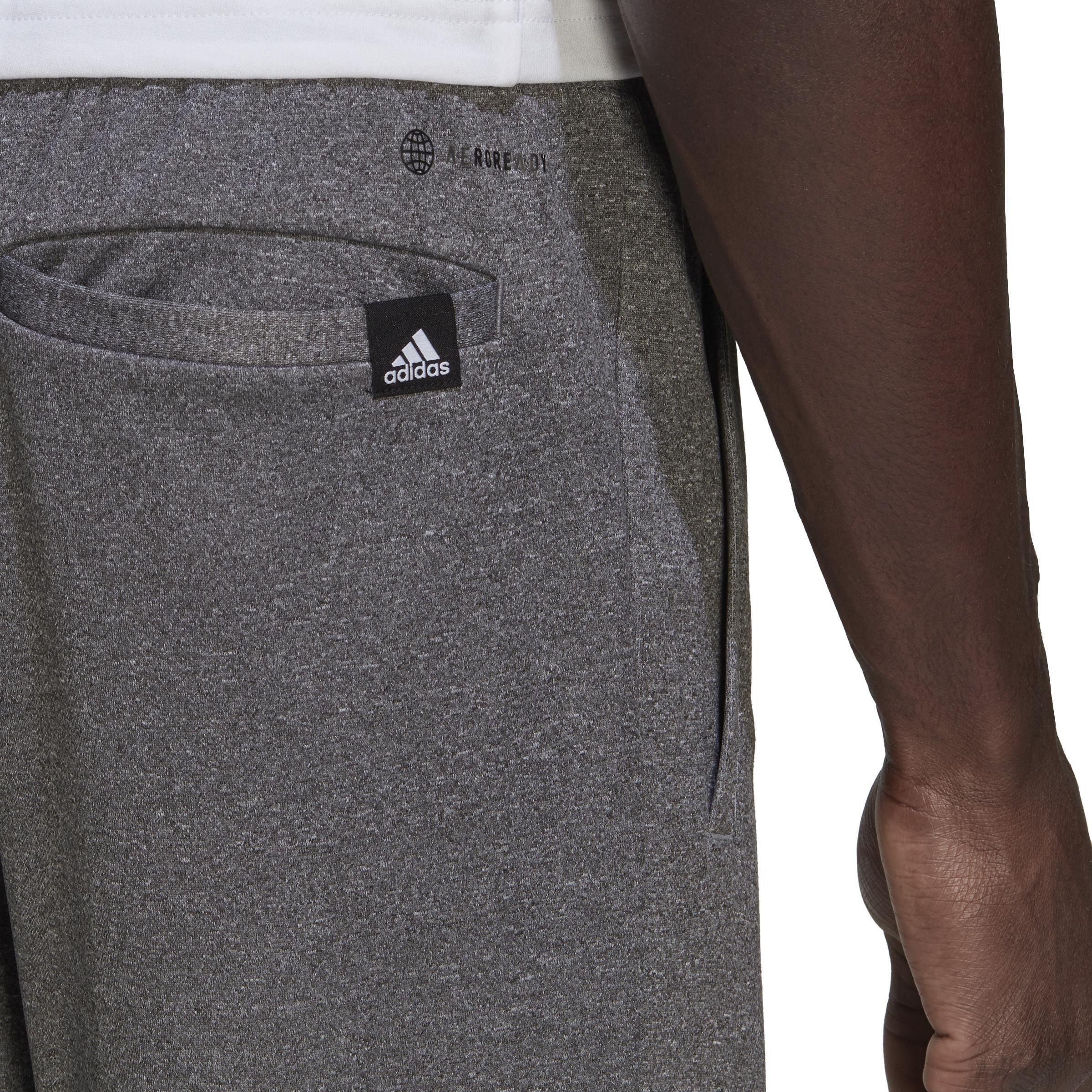 Aeroready Game And Go Small Logo Tapered Joggers, Grey, A901_ONE, large image number 6