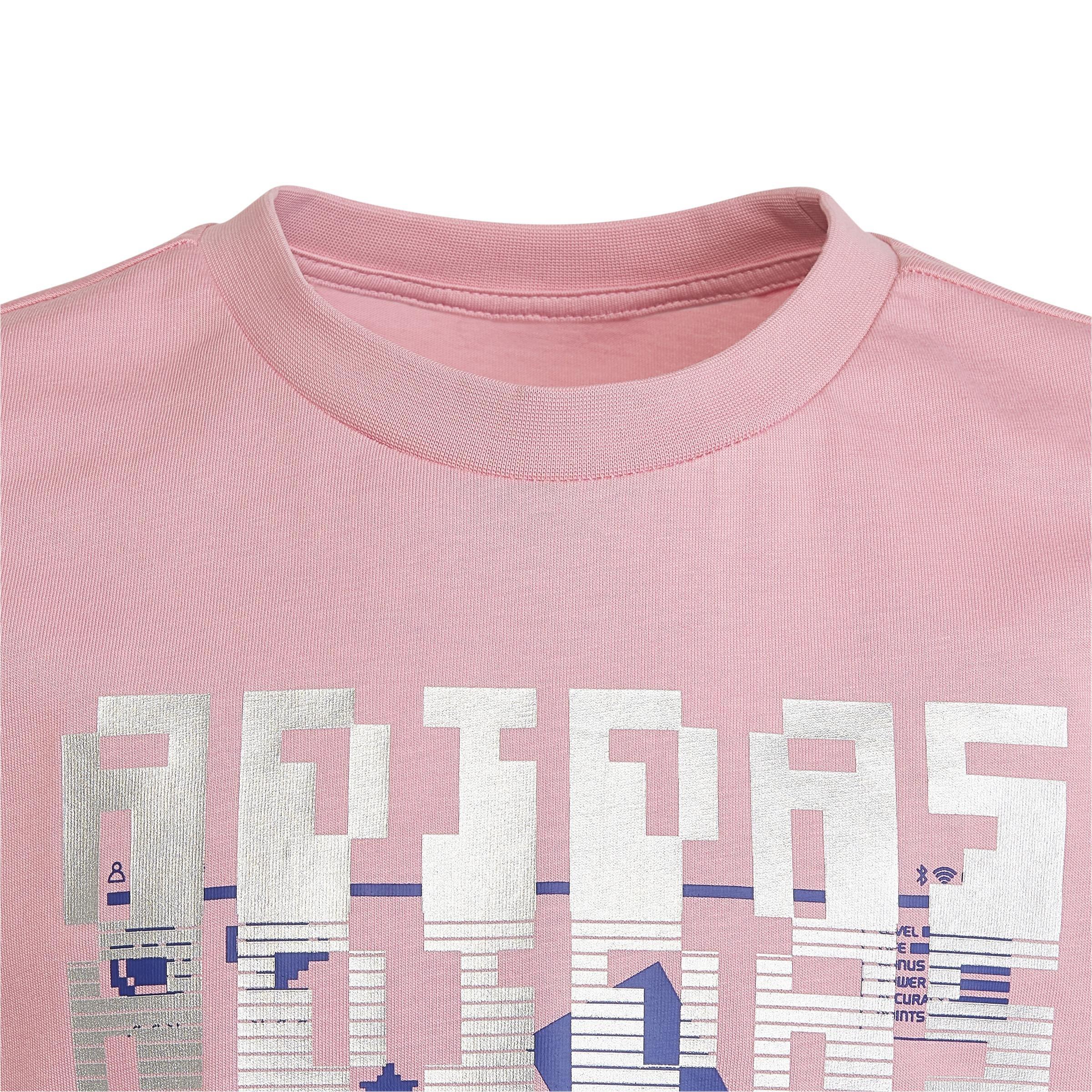 Unisex Kids Gaming Graphic T-Shirt, Pink, A901_ONE, large image number 4