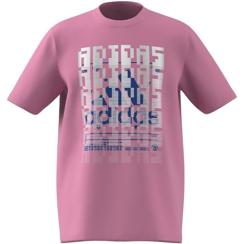Unisex Kids Gaming Graphic T-Shirt, Pink, A901_ONE, large image number 6